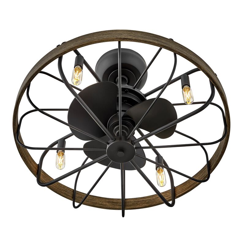 Eli 12 Inch Chandelier Ceiling Fan with Light Kit by Hinkley
