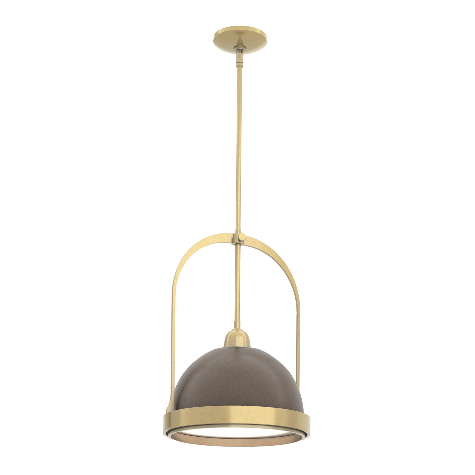 Shown in Modern Brass finish and Bronze accent