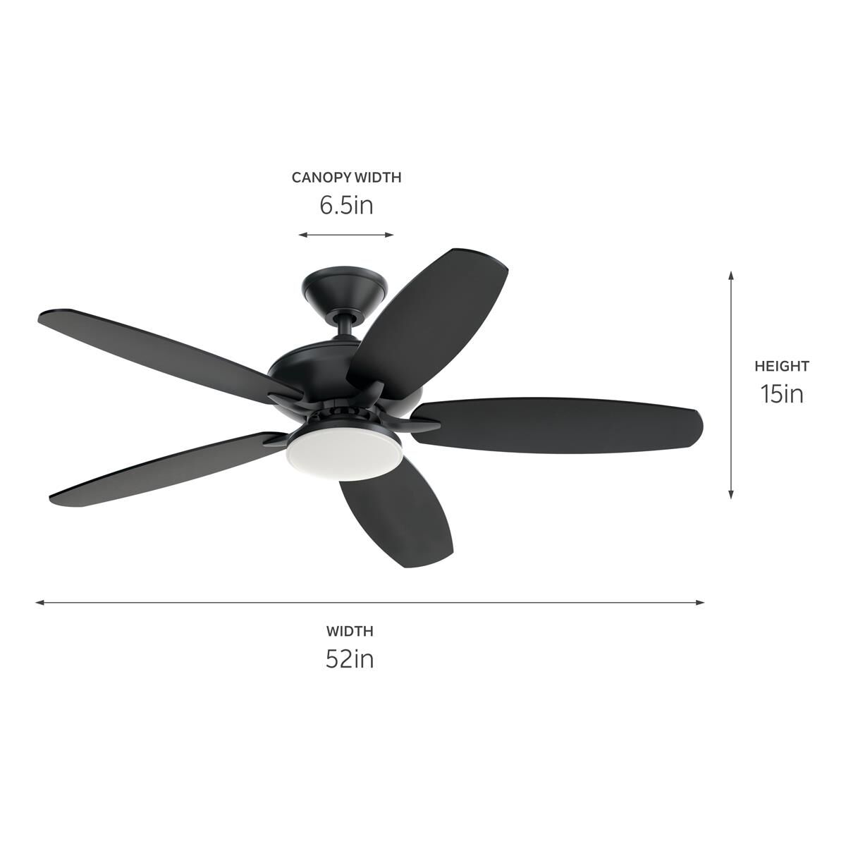 Renew 52 Inch Ceiling Fan with Light Kit by Kichler Lighting