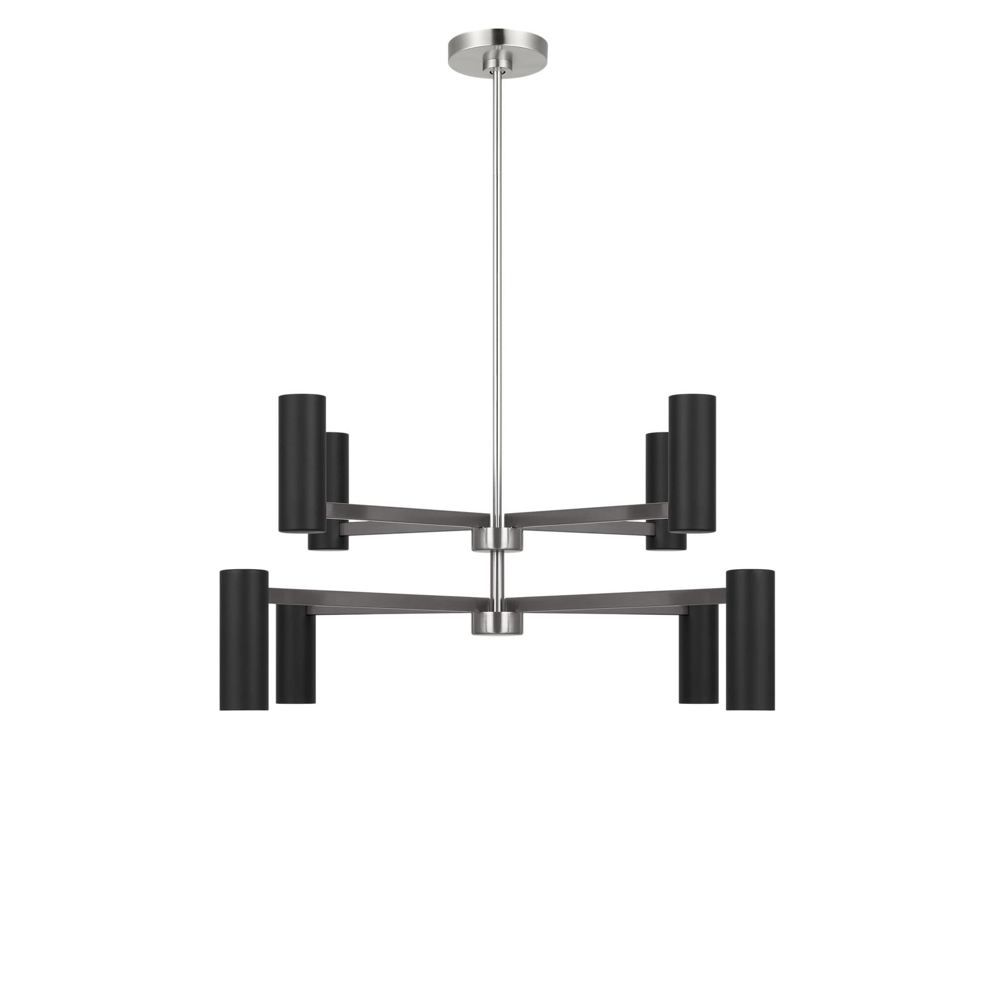 Shown in Brushed Nickel finish and Metal shade