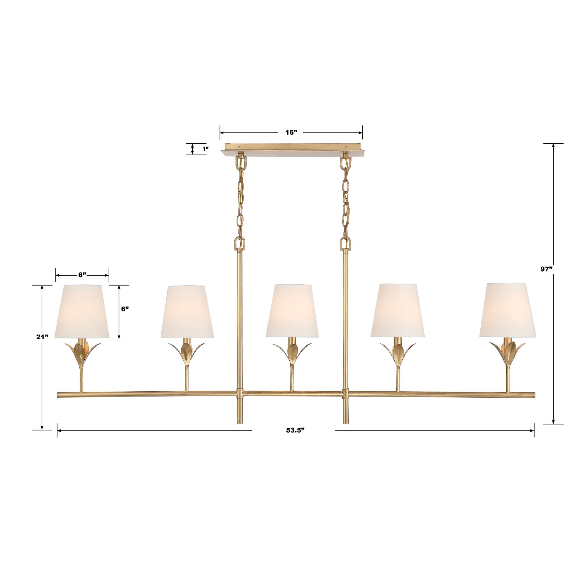 Shown in Antique Gold finish and Silk glass and Silk shade