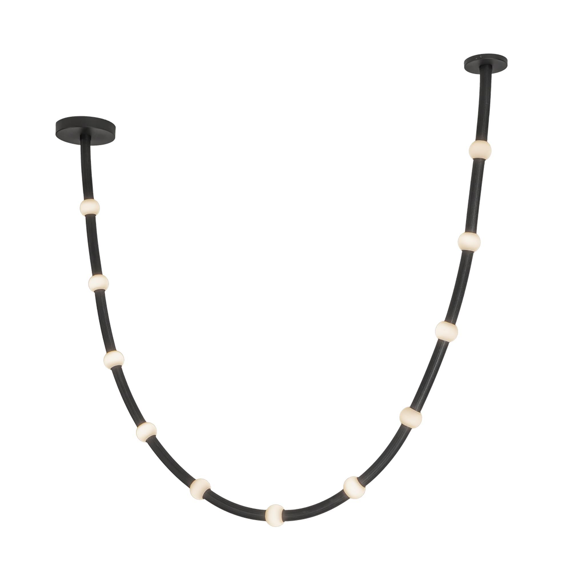 Shown in Black finish and Opal glass