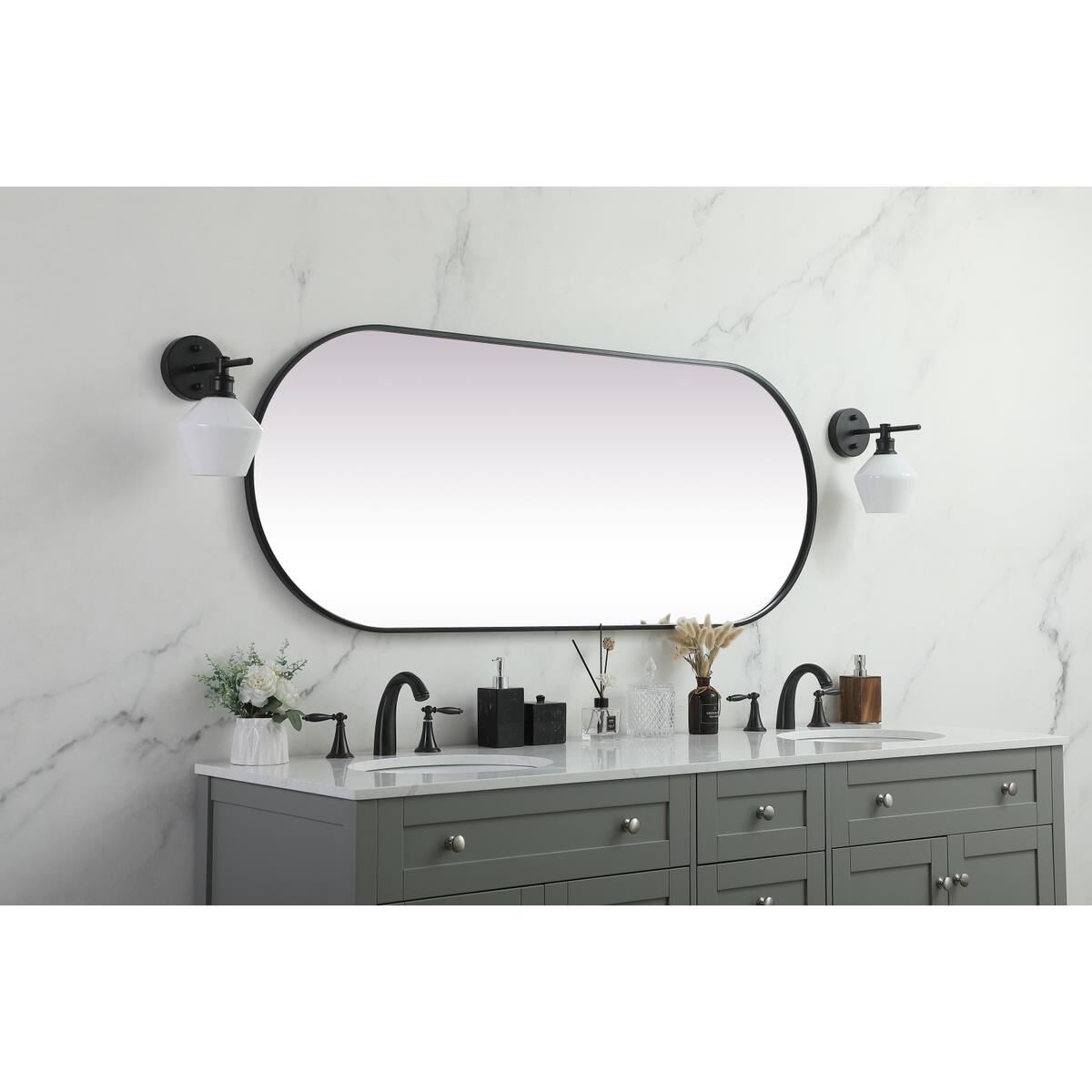 Asha 60 Inch Decorative Mirror by Elegant Decor