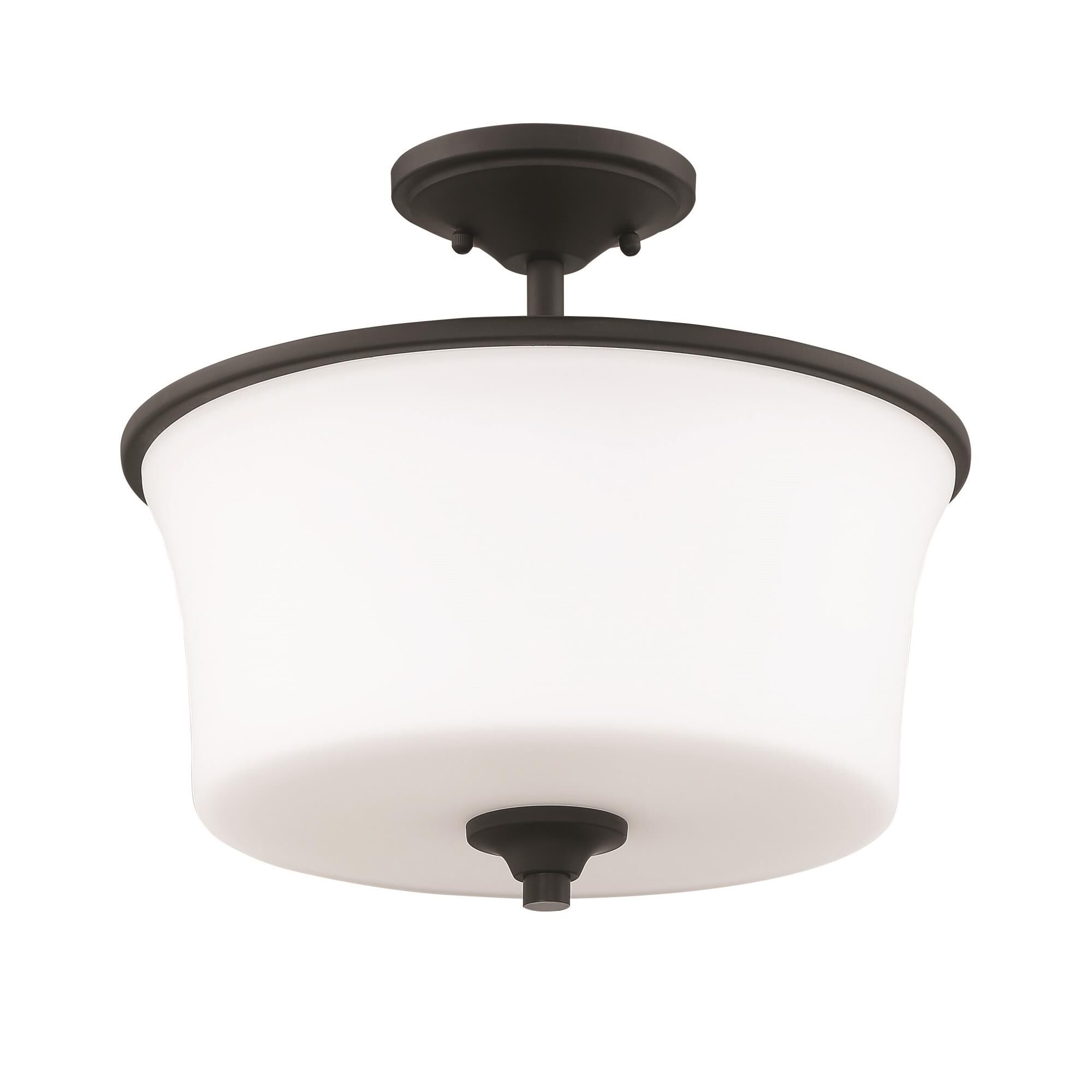 Gwyneth 13 Inch 2 Light Semi Flush Mount by Craftmade