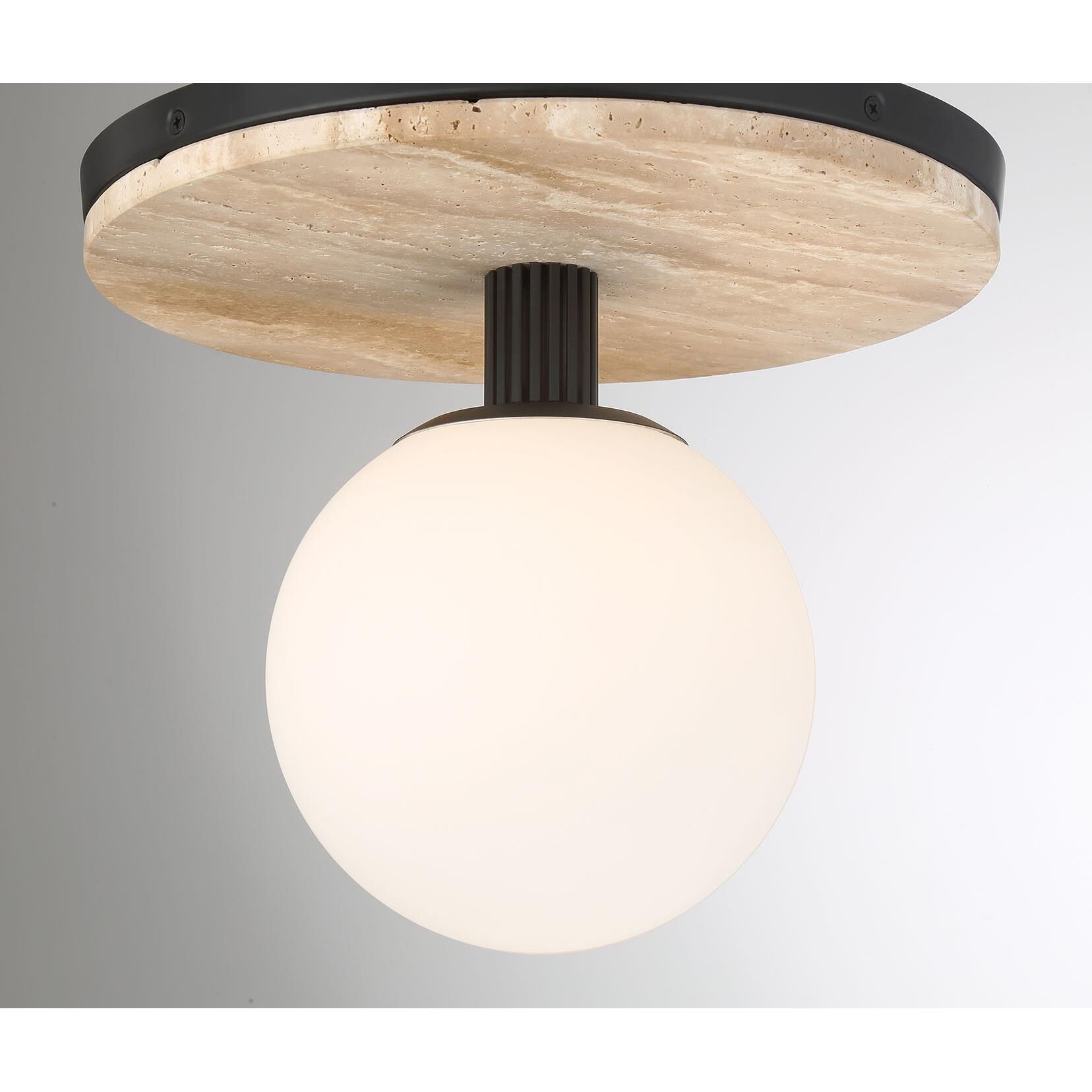 Shown in Matte Black finish and Opal Etched glass