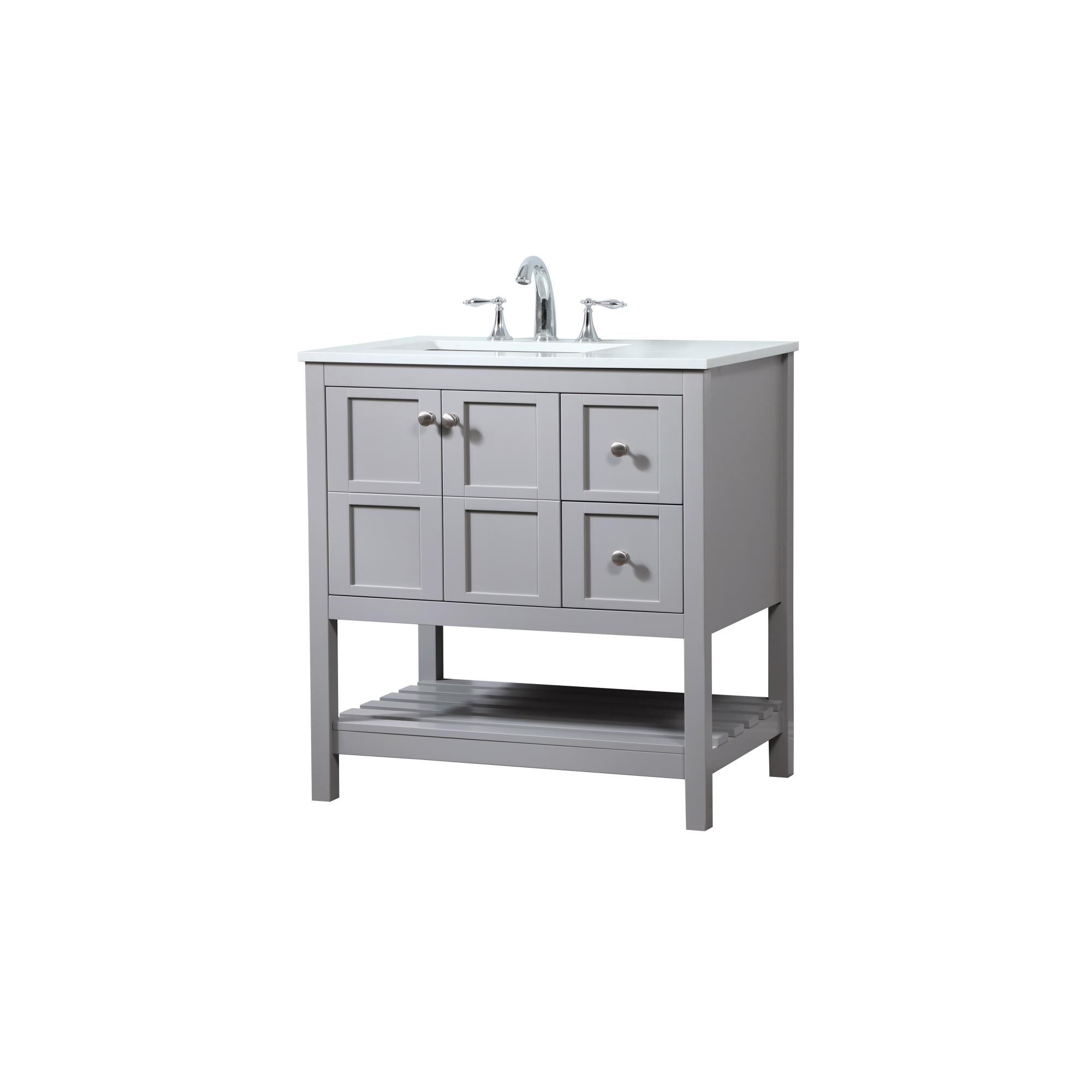 Shown in Grey finish