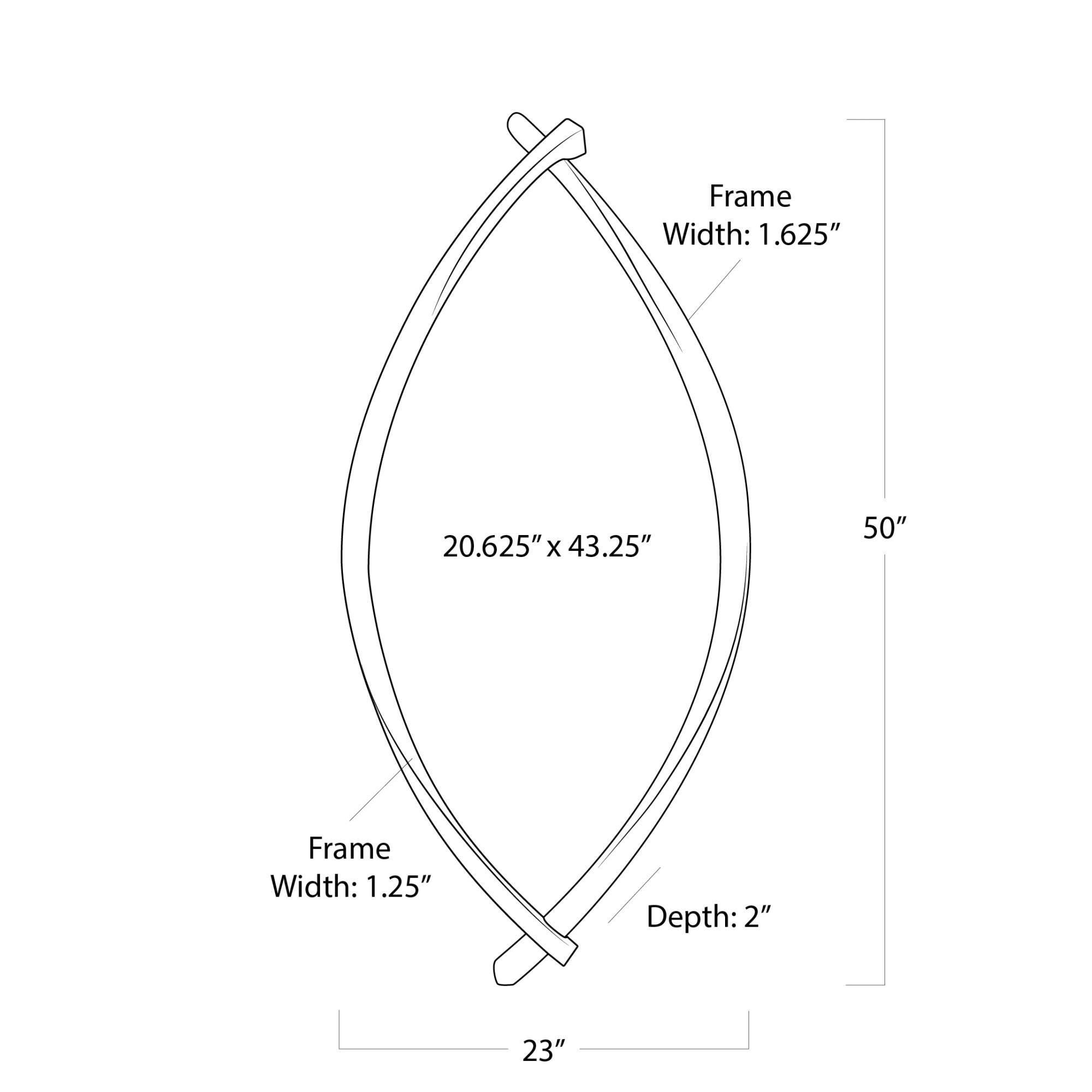  50 Inch Decorative Mirror by Regina Andrew