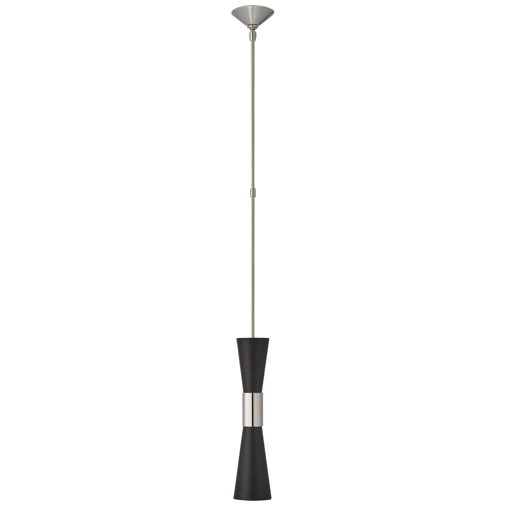 Shown in Polished Nickel finish and Black glass