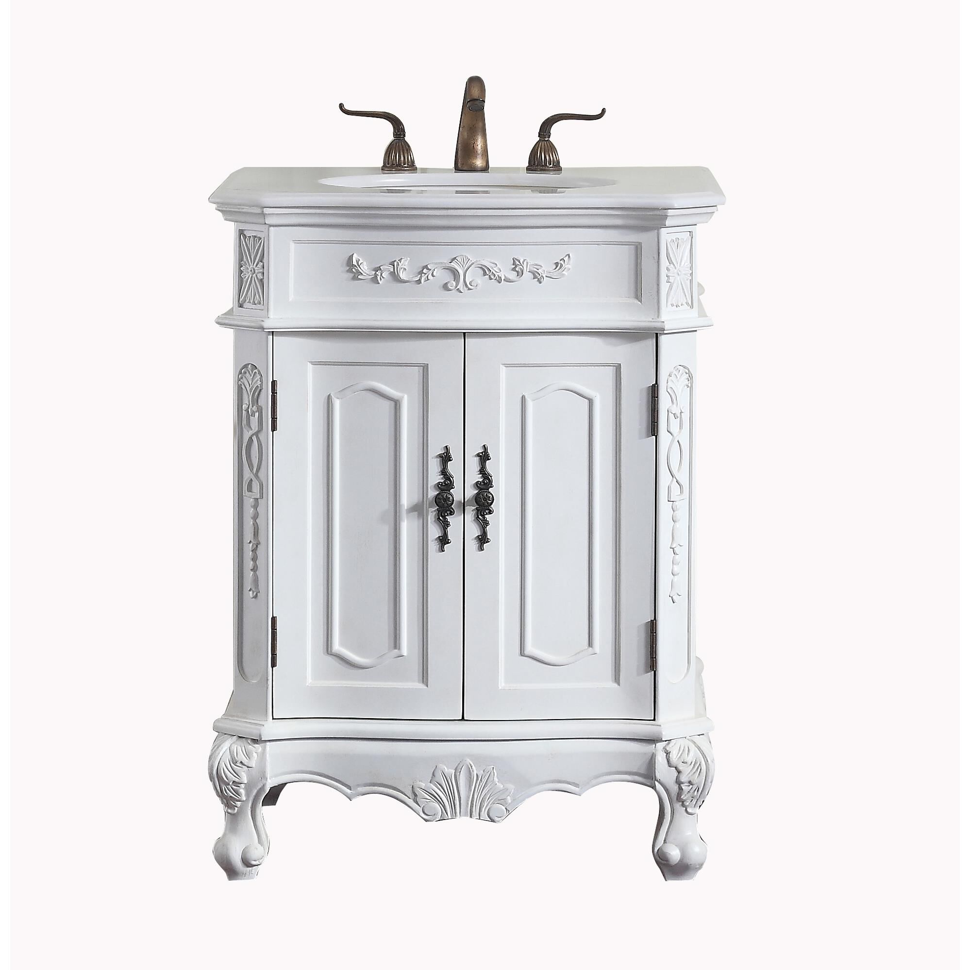 Shown in Antique White finish