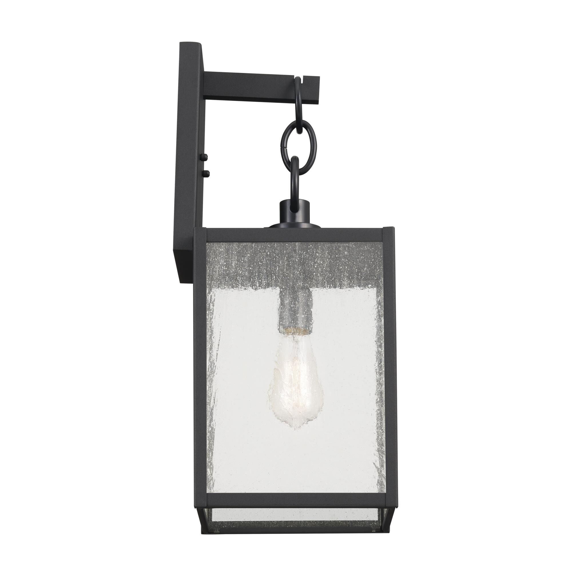 Shown in Black Textured finish and Clear Seeded glass