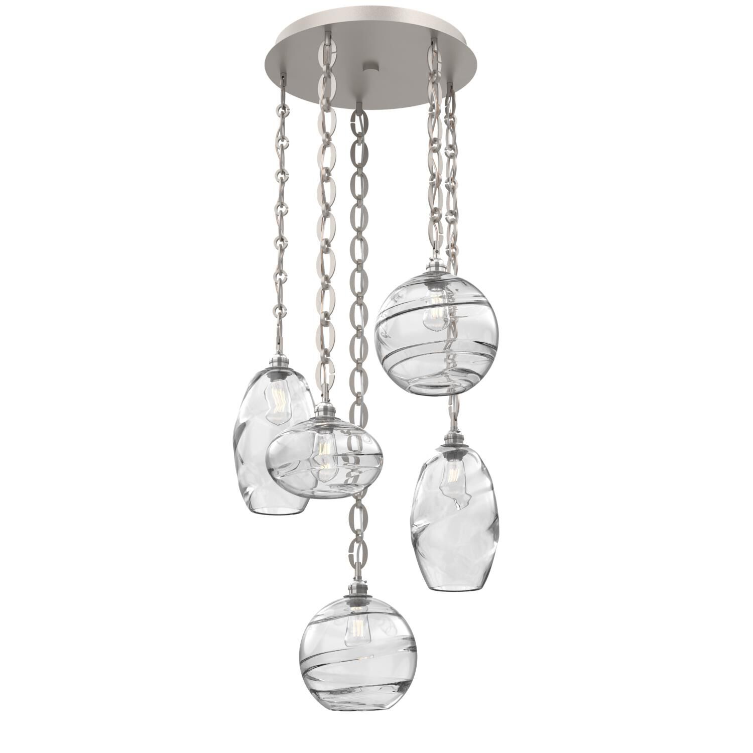 Levi Wilson Misto 23 Inch Multi Light Pendant by Hammerton Studio