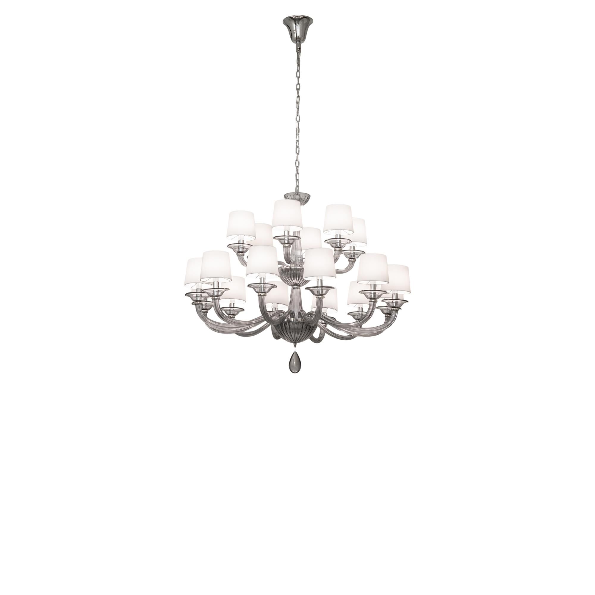 Murano Almaden 49 Inch 18 Light LED Chandelier by Meyda Lighting