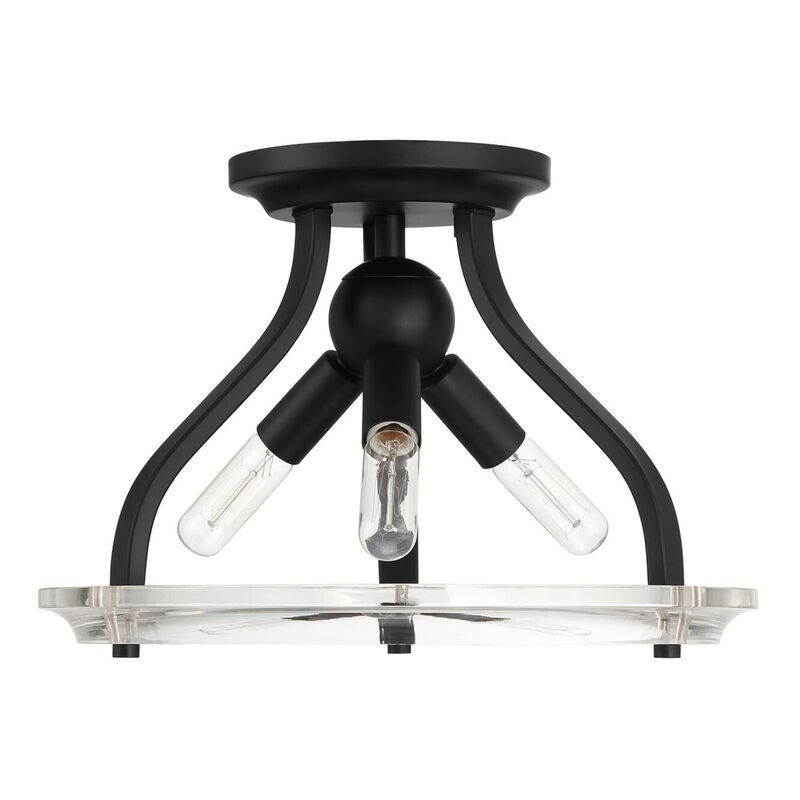 13 Inch Semi Flush Mount by Meridian Lighting