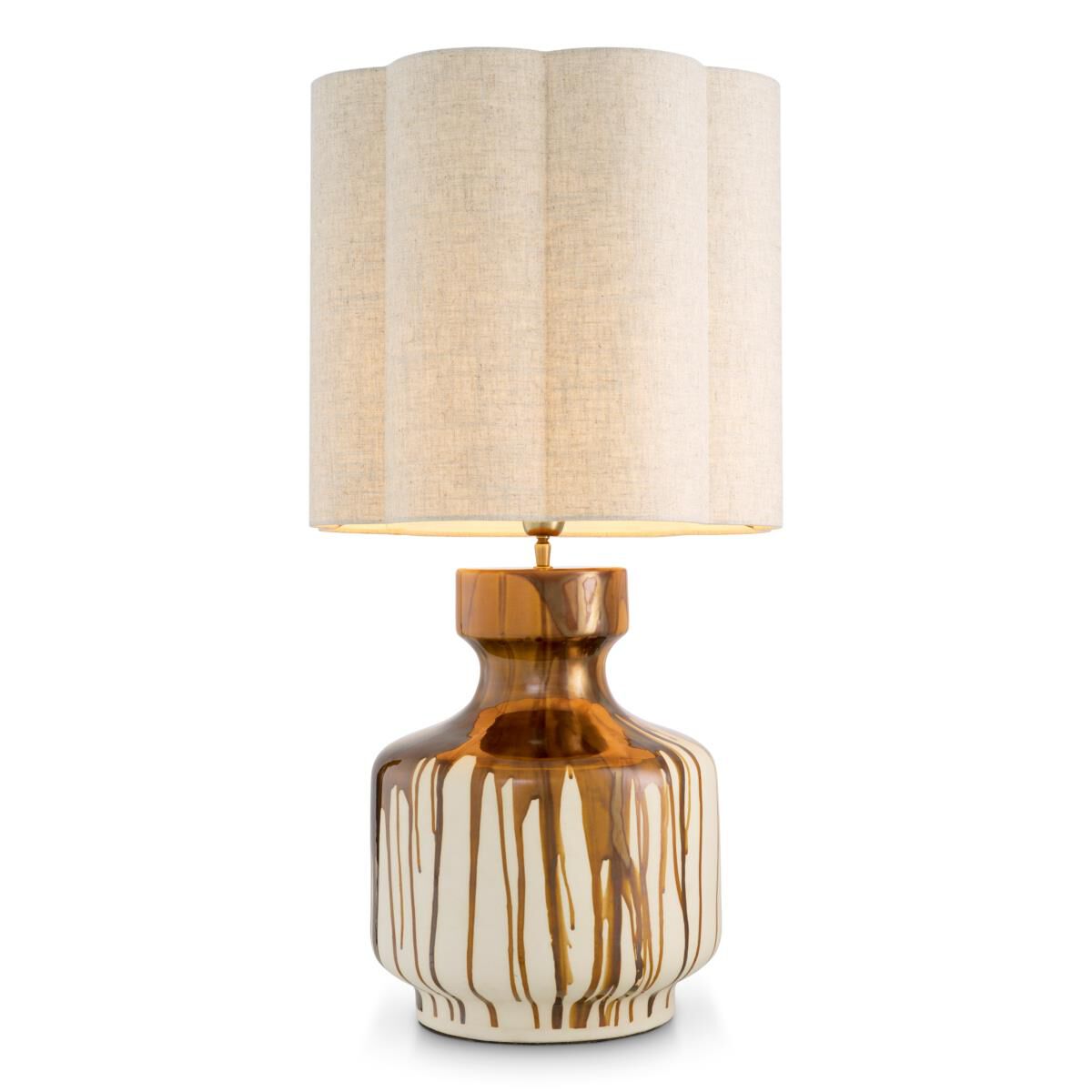 Shown in Brown Drip-Effect, Vintage Brass finish