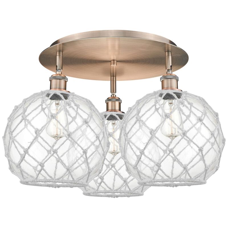 Bruno Marashlian Farmhouse Rope 22 Inch Flush Mount by Innovations Lighting