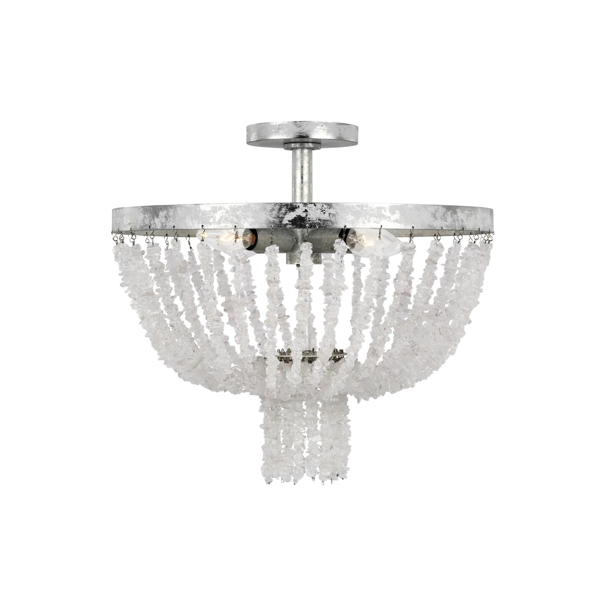 Alexa Hampton Leon 16 Inch 4 Light Semi Flush Mount by Visual Comfort Studio Collection