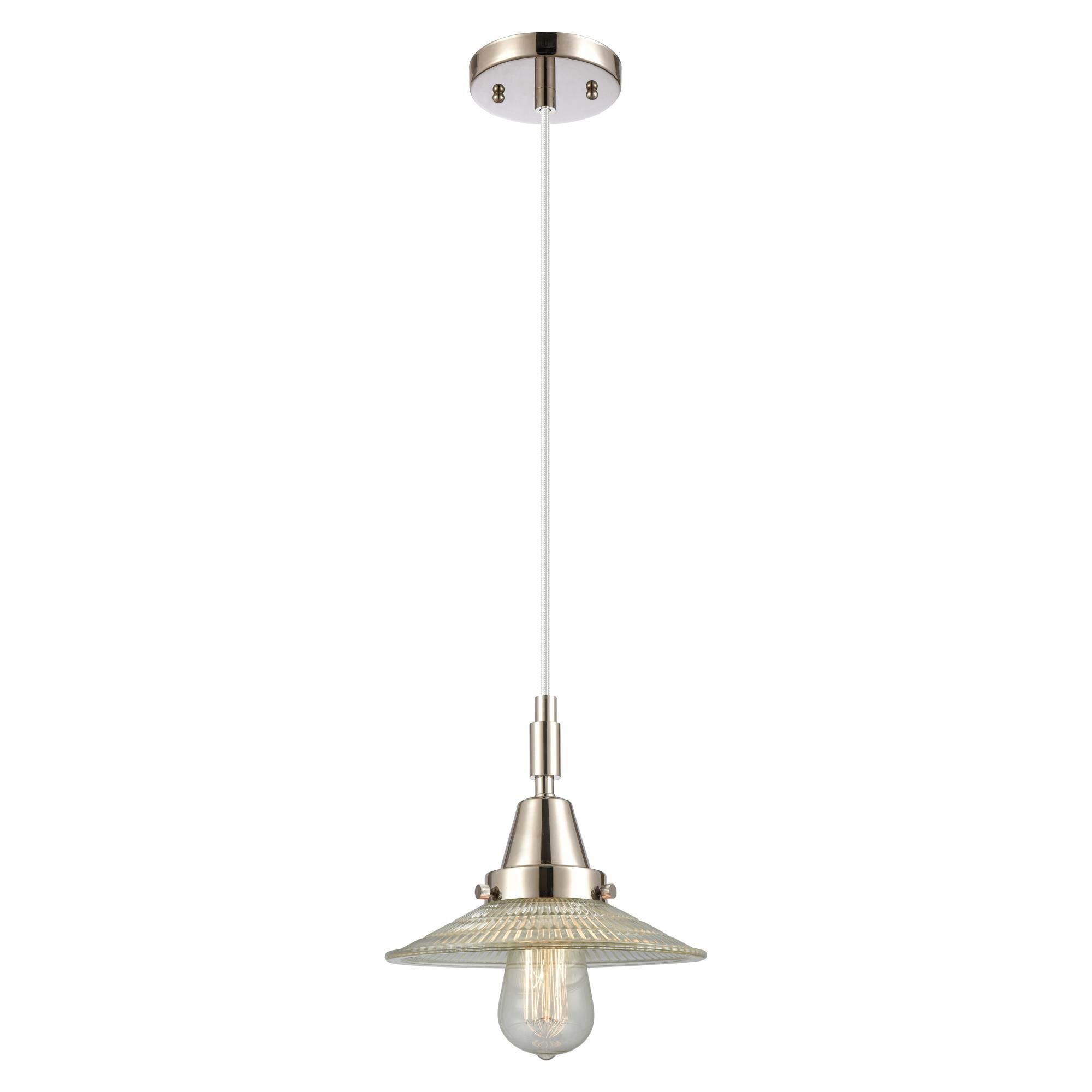 Bruno Marashlian Halophane 9 Inch Mini Pendant by Innovations Lighting