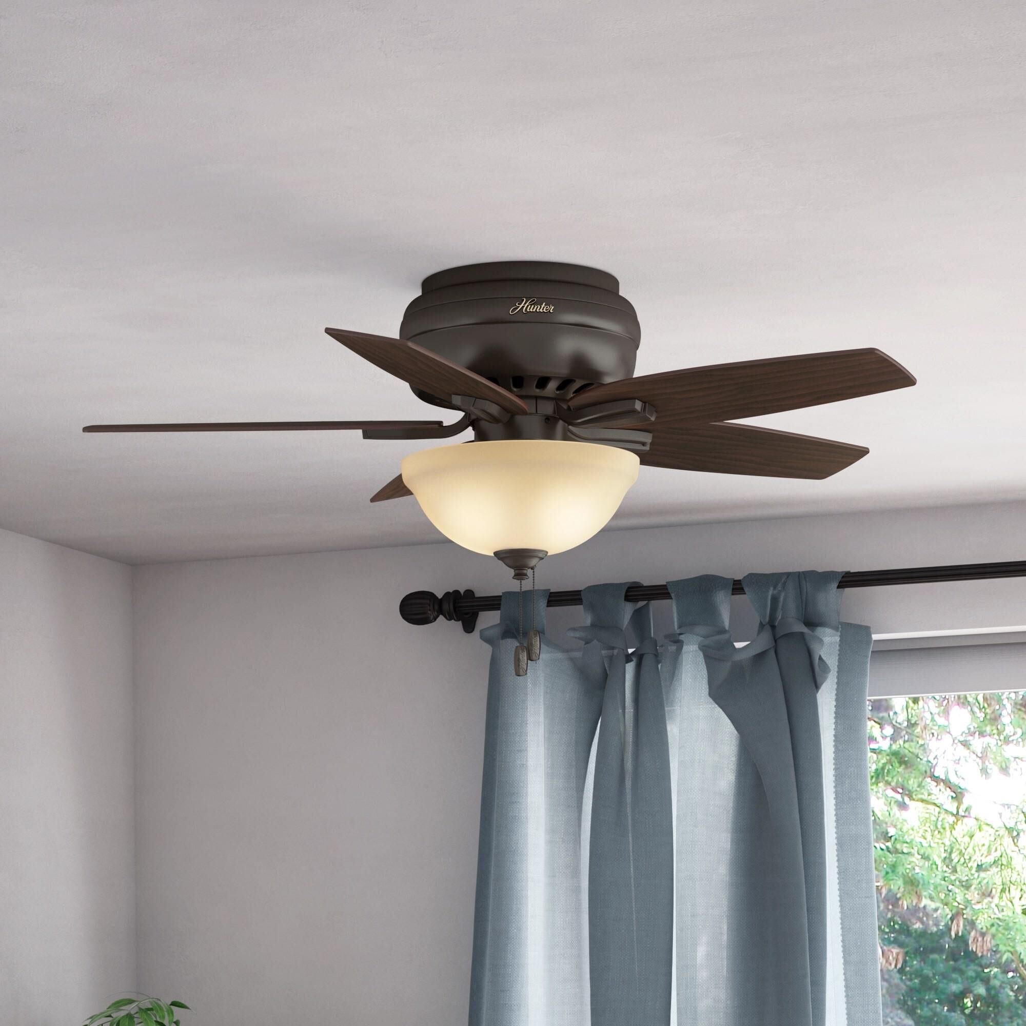 Newsome Flush Mount Fan by Hunter Fan