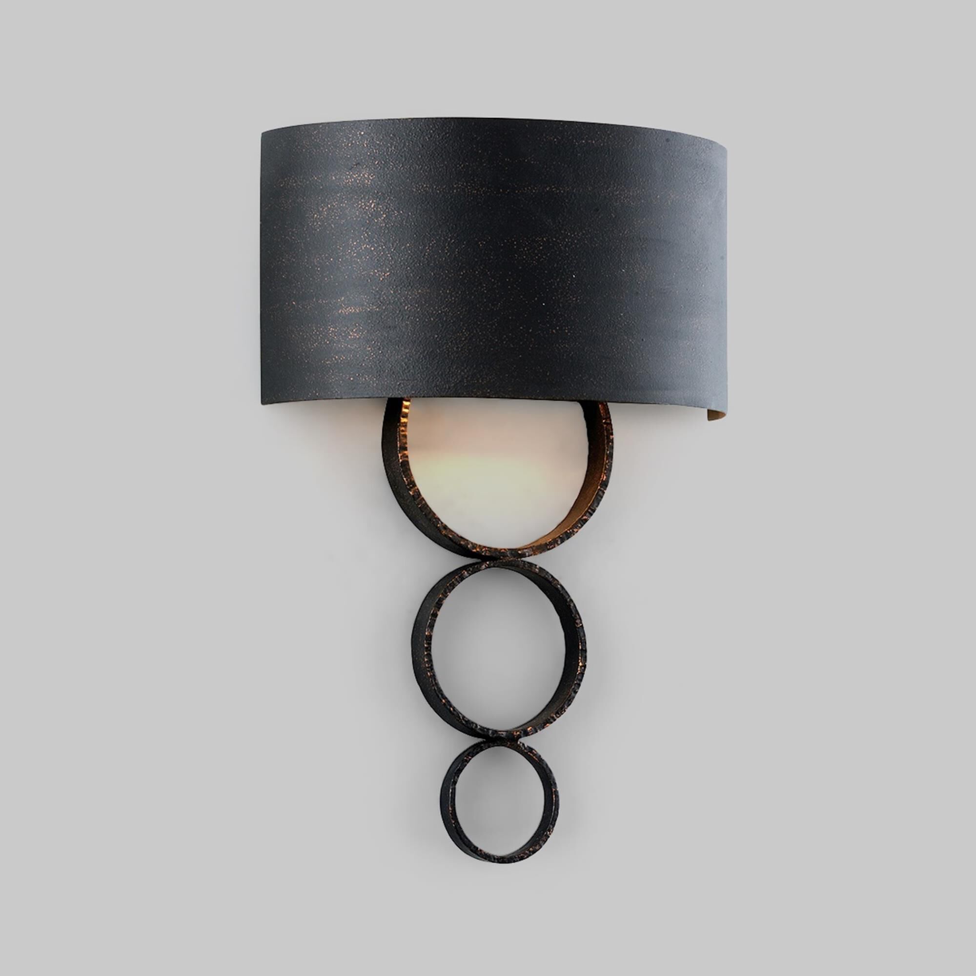 Shown in Charred Copper finish and Metal shade