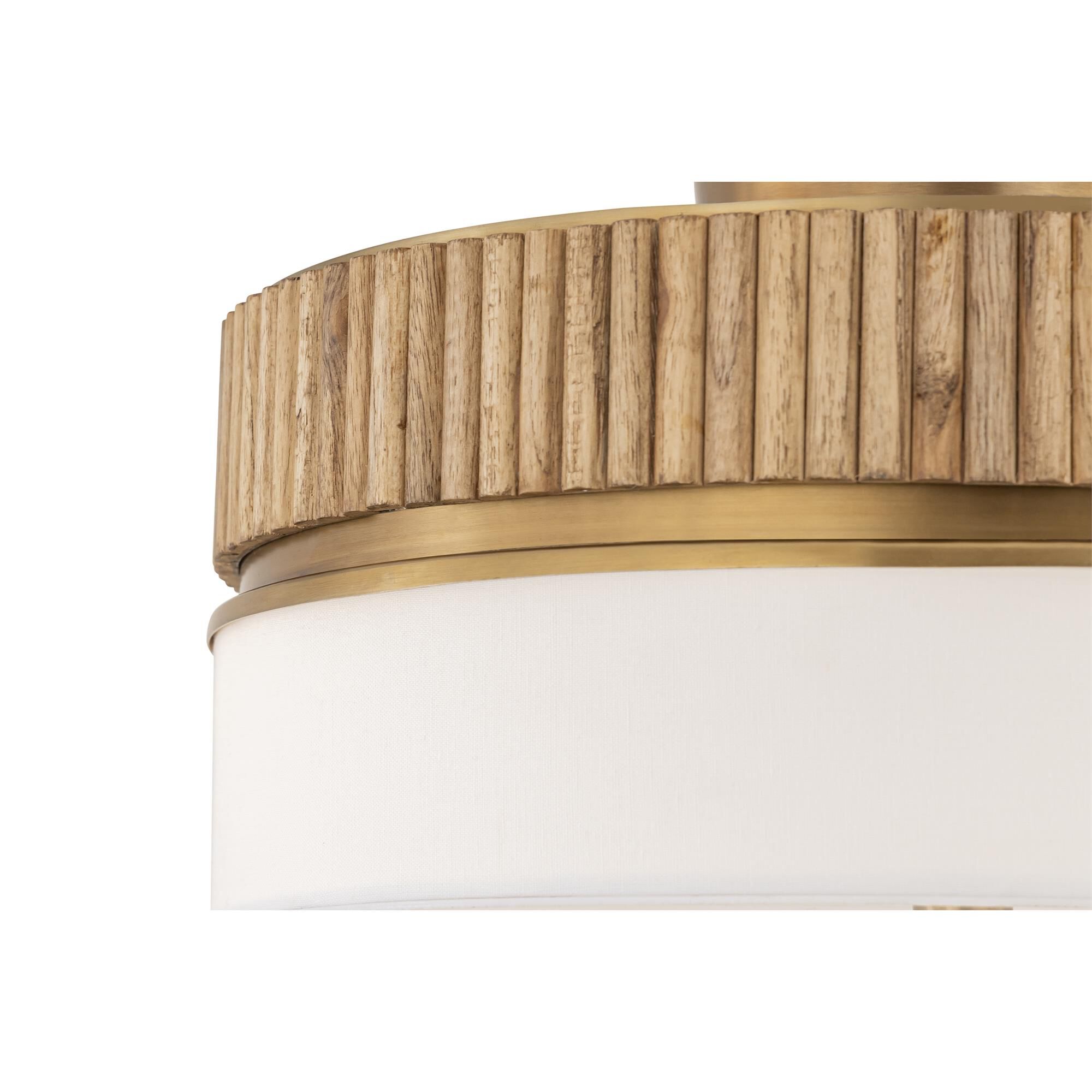 Shown in Legacy Brass finish and White shade