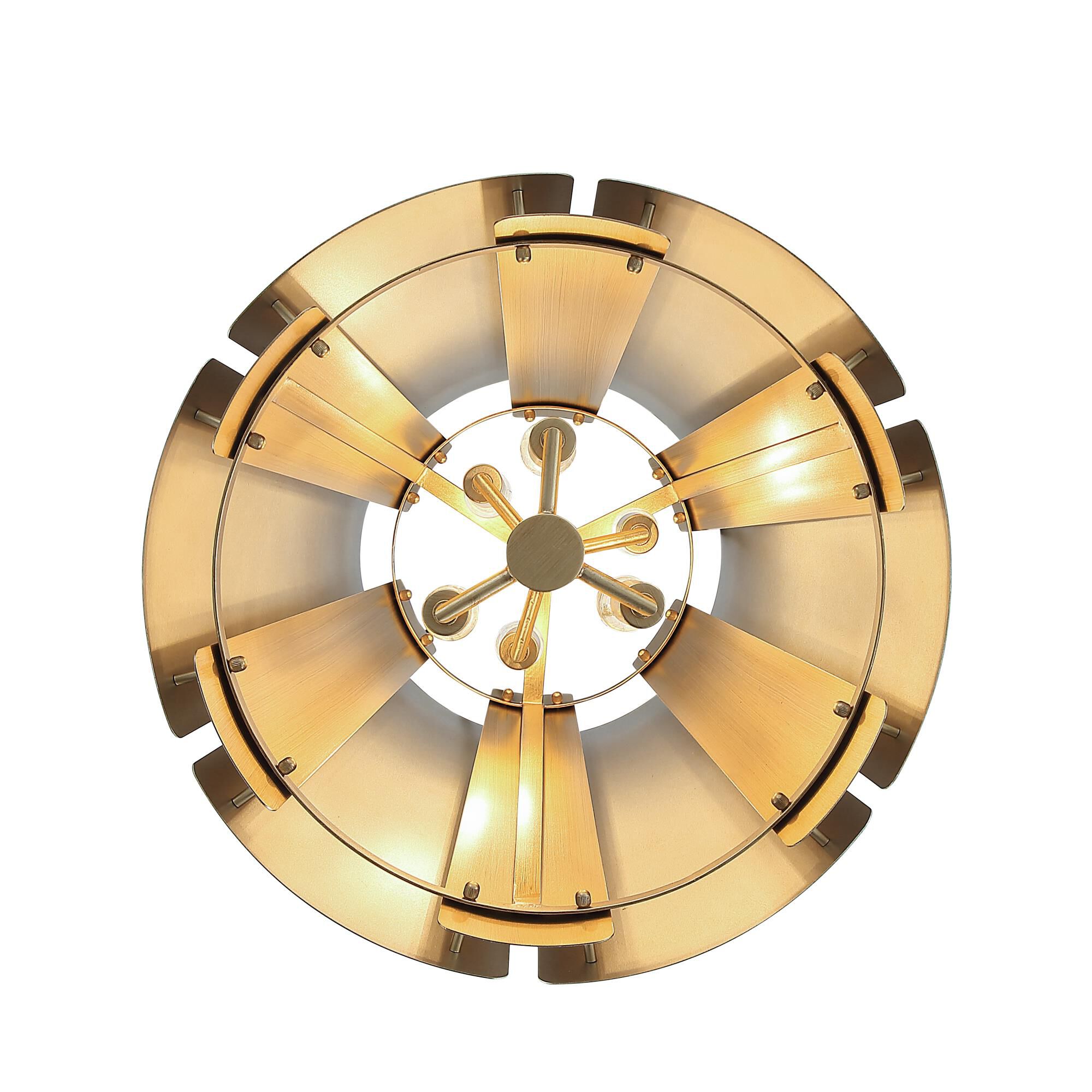 Shown in Gold and Brass finish and Gold shade