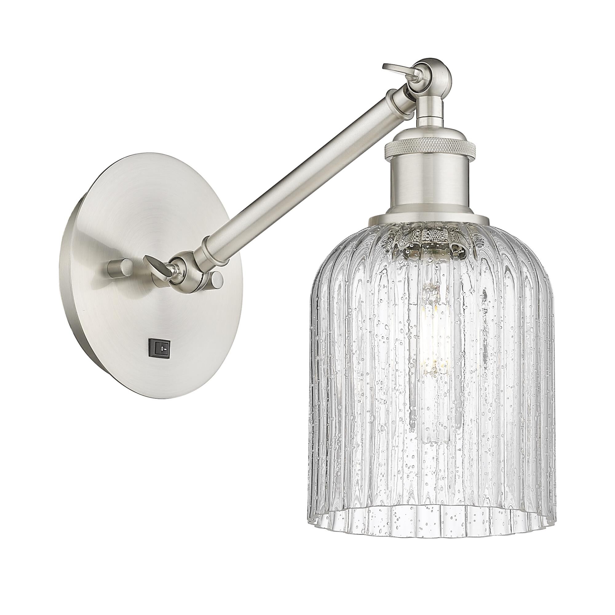 Shown in Satin Nickel finish and Seedy shade