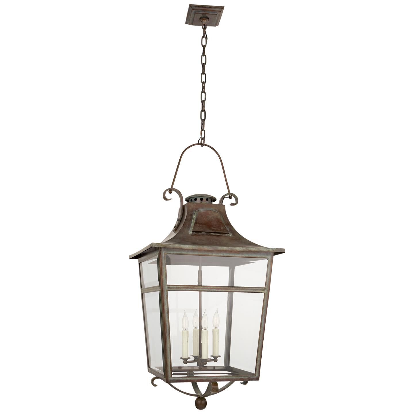 Ralph Lauren Carrington 48 Inch Tall 4 Light Outdoor Hanging Lantern by Ralph Lauren