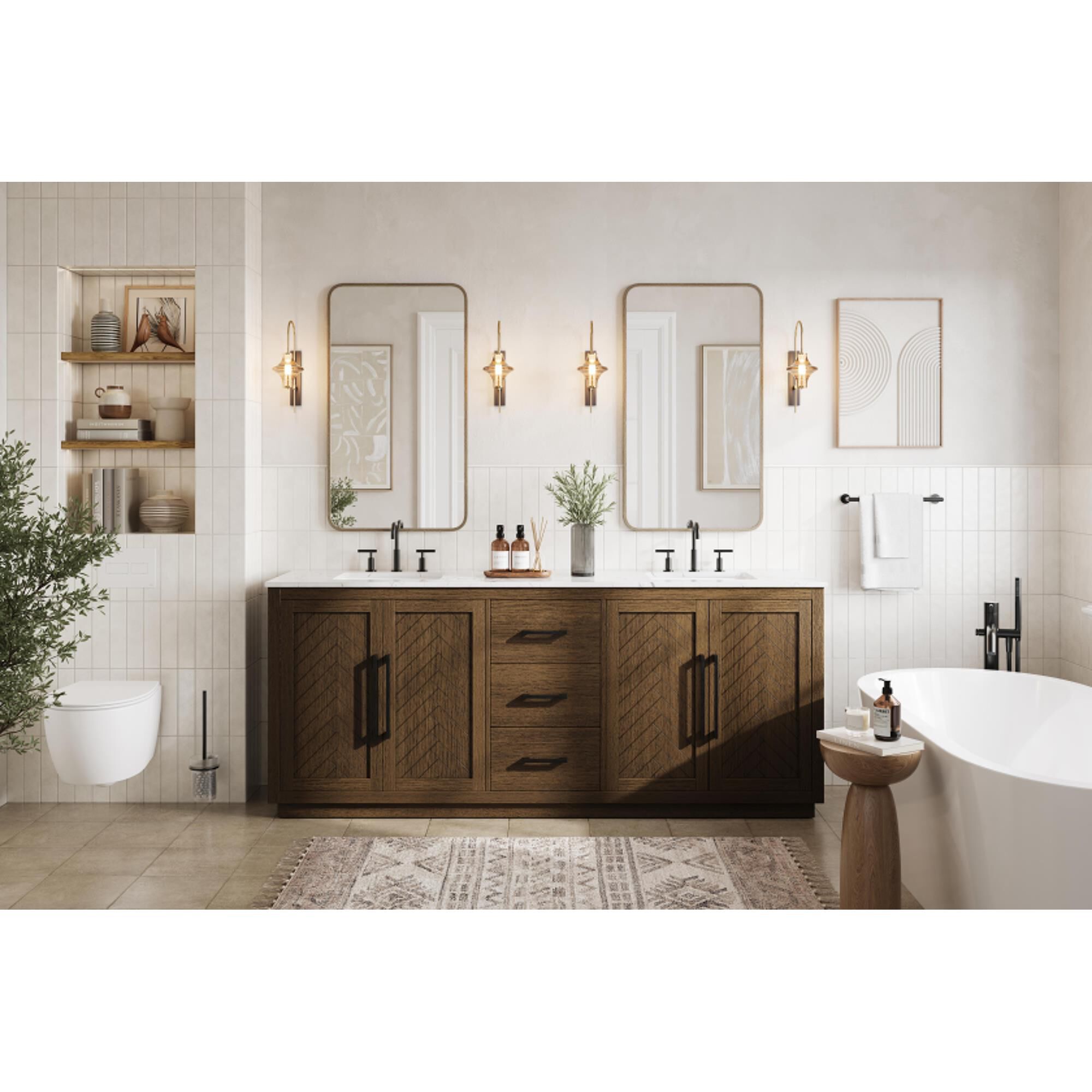 Chase 84 Inch Bath Vanity by Elegant Dcor