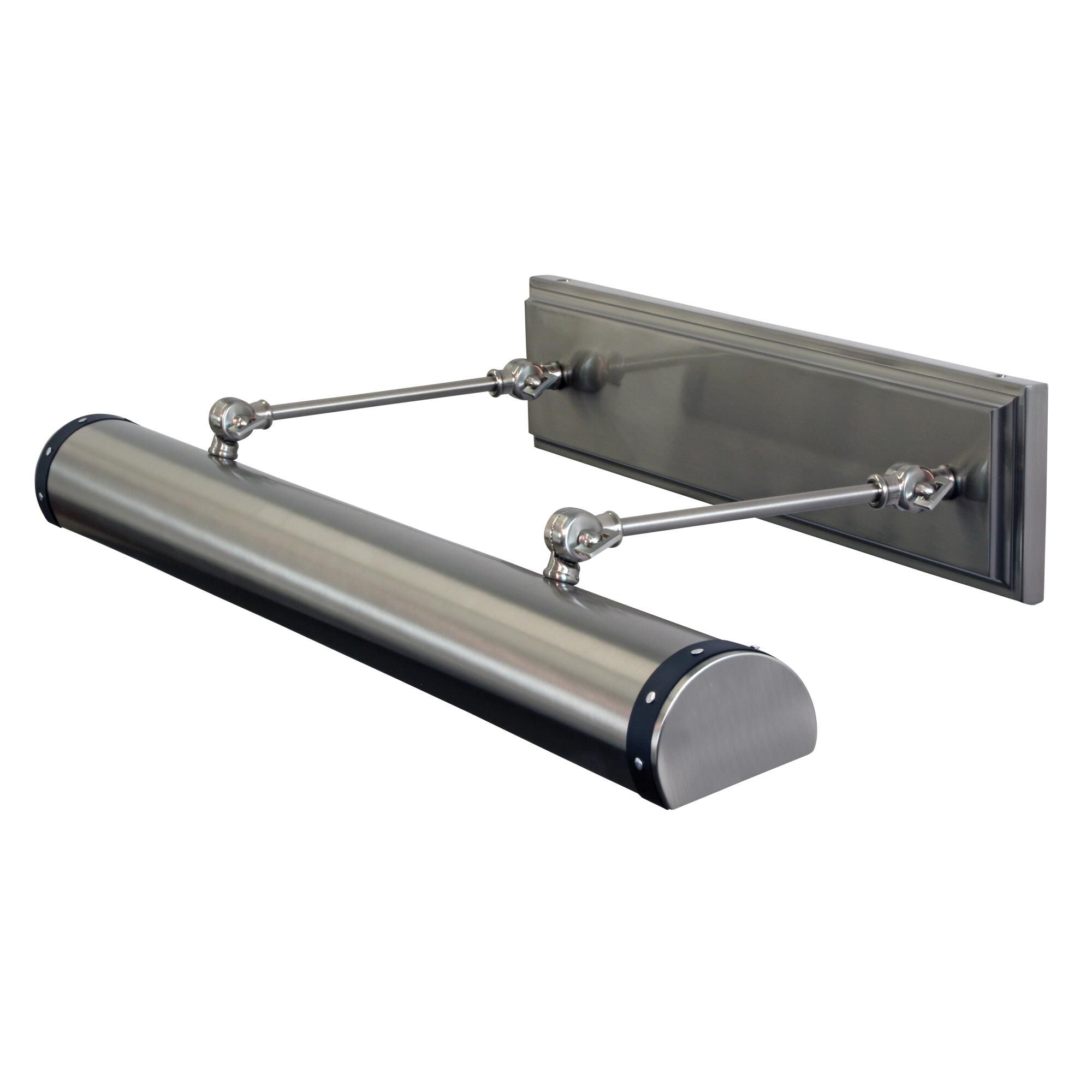 Shown in Satin Nickel With Black Accents finish and Metal shade and Black accent