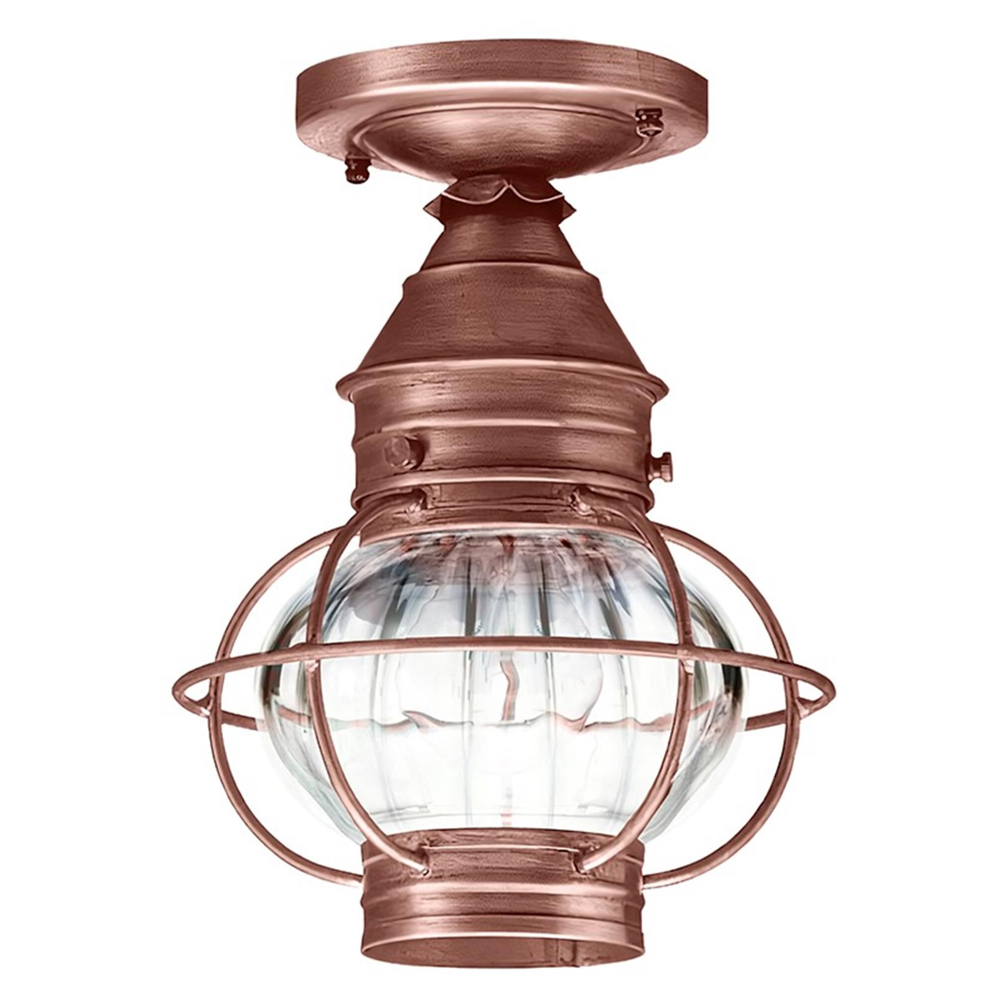 Onion 8 Inch Outdoor Flush Mount,