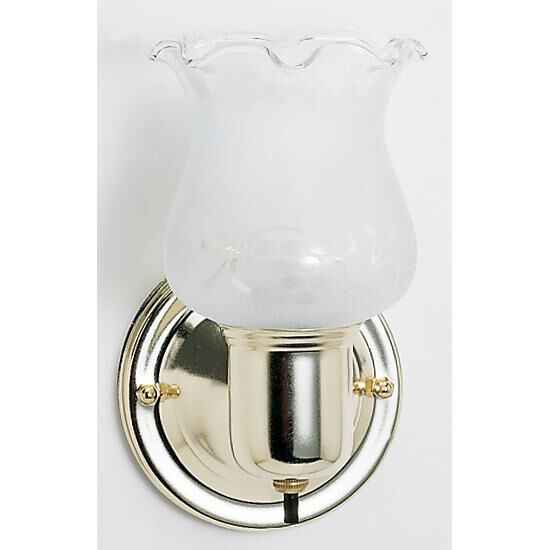 Shown in Polished Brass finish and Frosted Grape glass