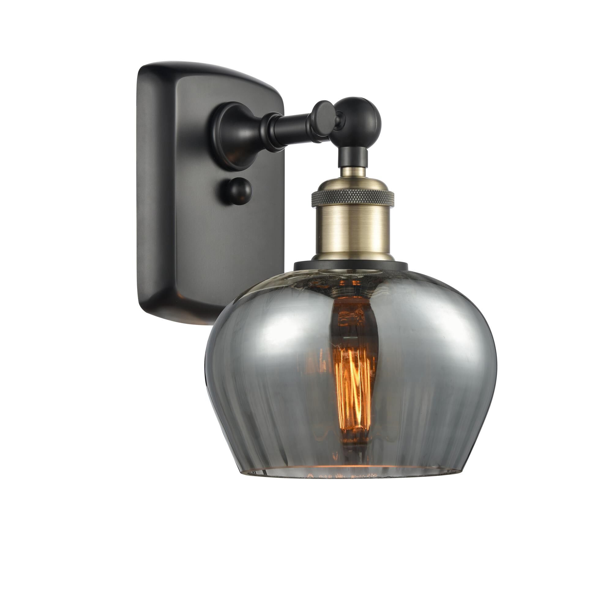 Shown in Black Antique Brass finish and Bowl glass and Glass shade