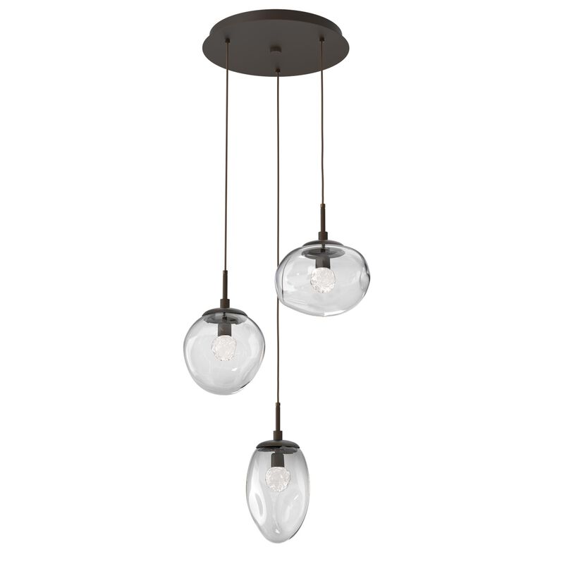 Cosmos 22 Inch 3 Light Multi Light Pendant by Hammerton Studio