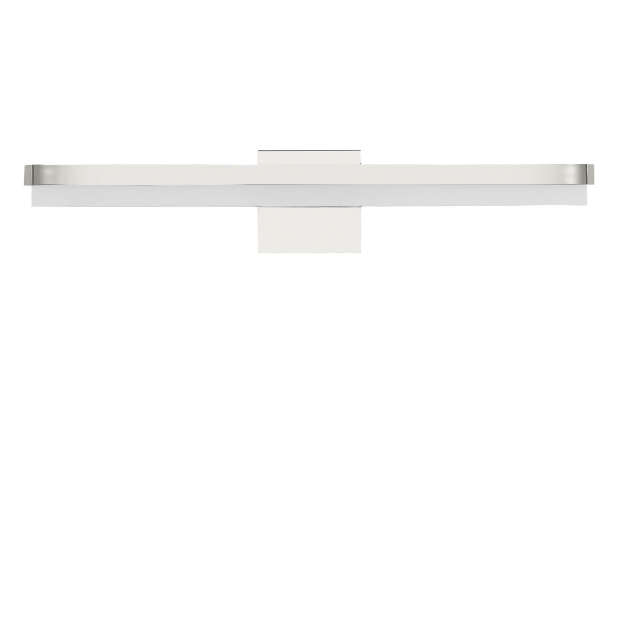 Shown in Chrome finish and Matte Frosted Acrylic Panels shade