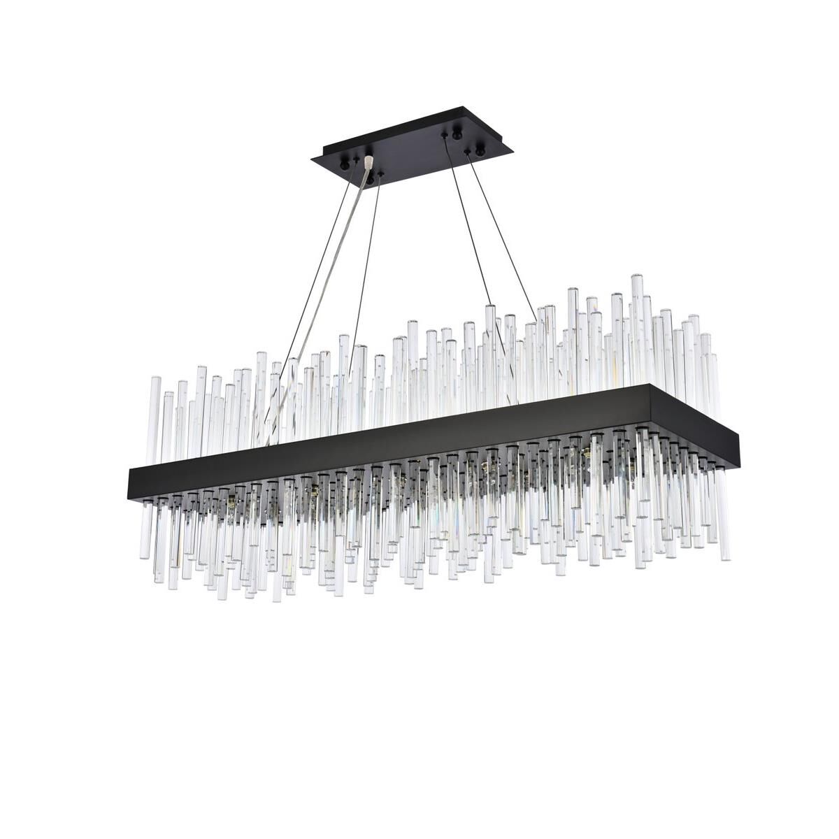 Shown in Black finish and Royal Cut Clear crystal