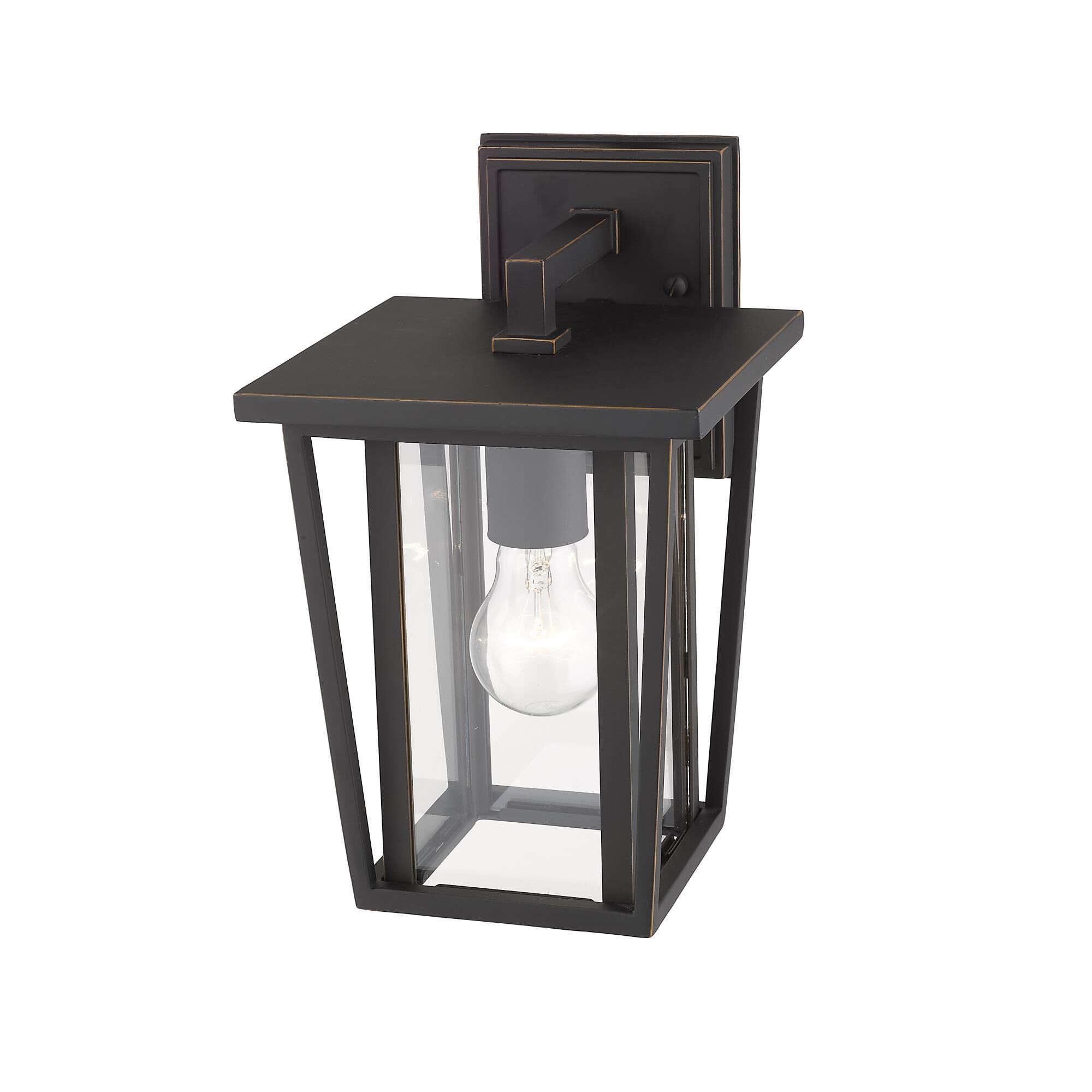 Shown in Oil Rubbed Bronze finish and Glass shade