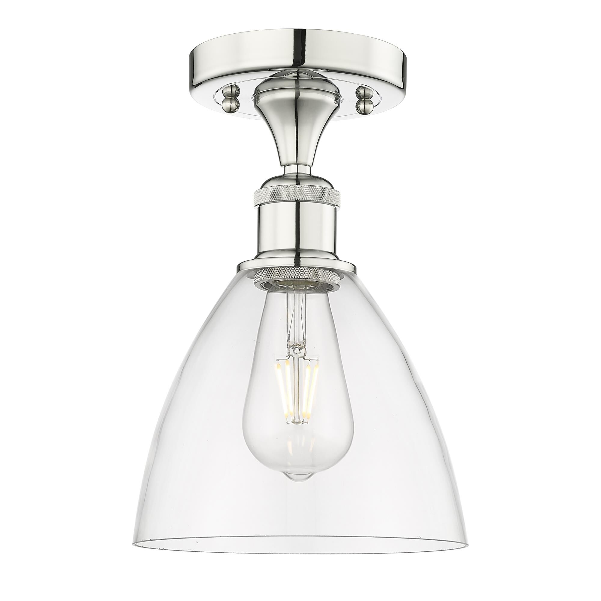 Bruno Marashlian Bristol Glass 7 Inch 1 Light Semi Flush Mount by Innovations Lighting