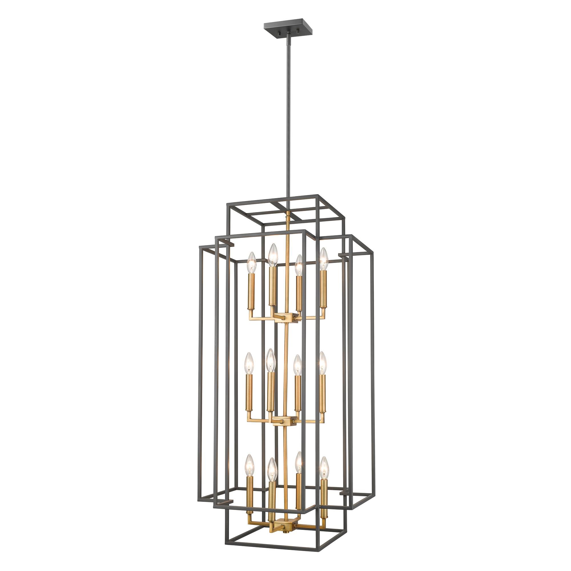 Shown in Bronze + Olde Brass finish and --- glass and --- shade