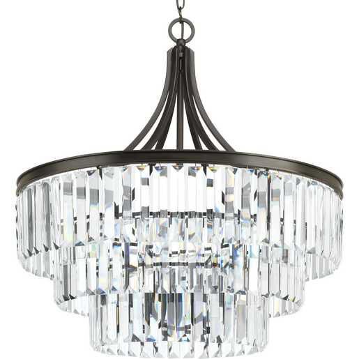 Glimmer 28 Inch 6 Light Chandelier by Progress Lighting