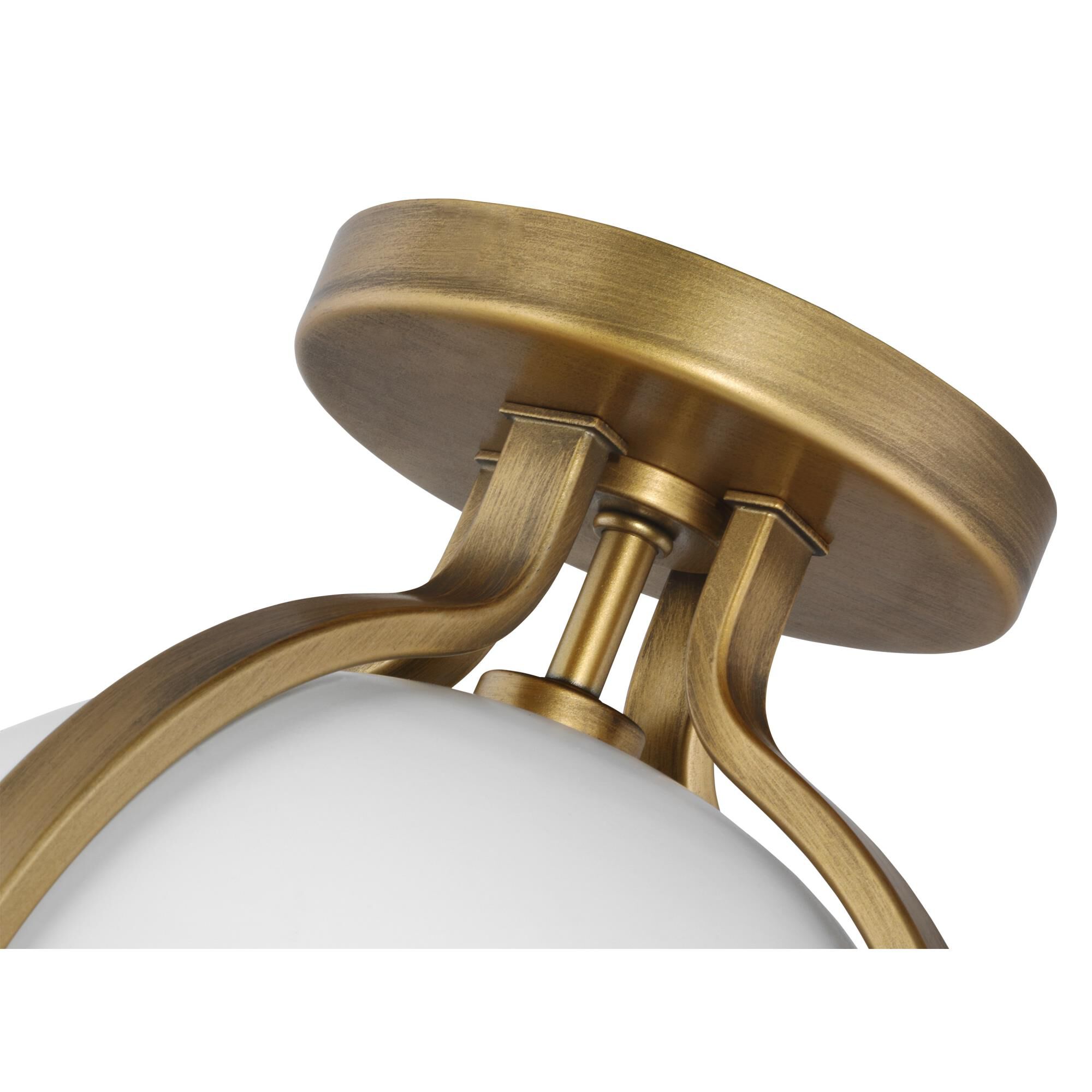 Shown in Matte White finish and Opal White glass