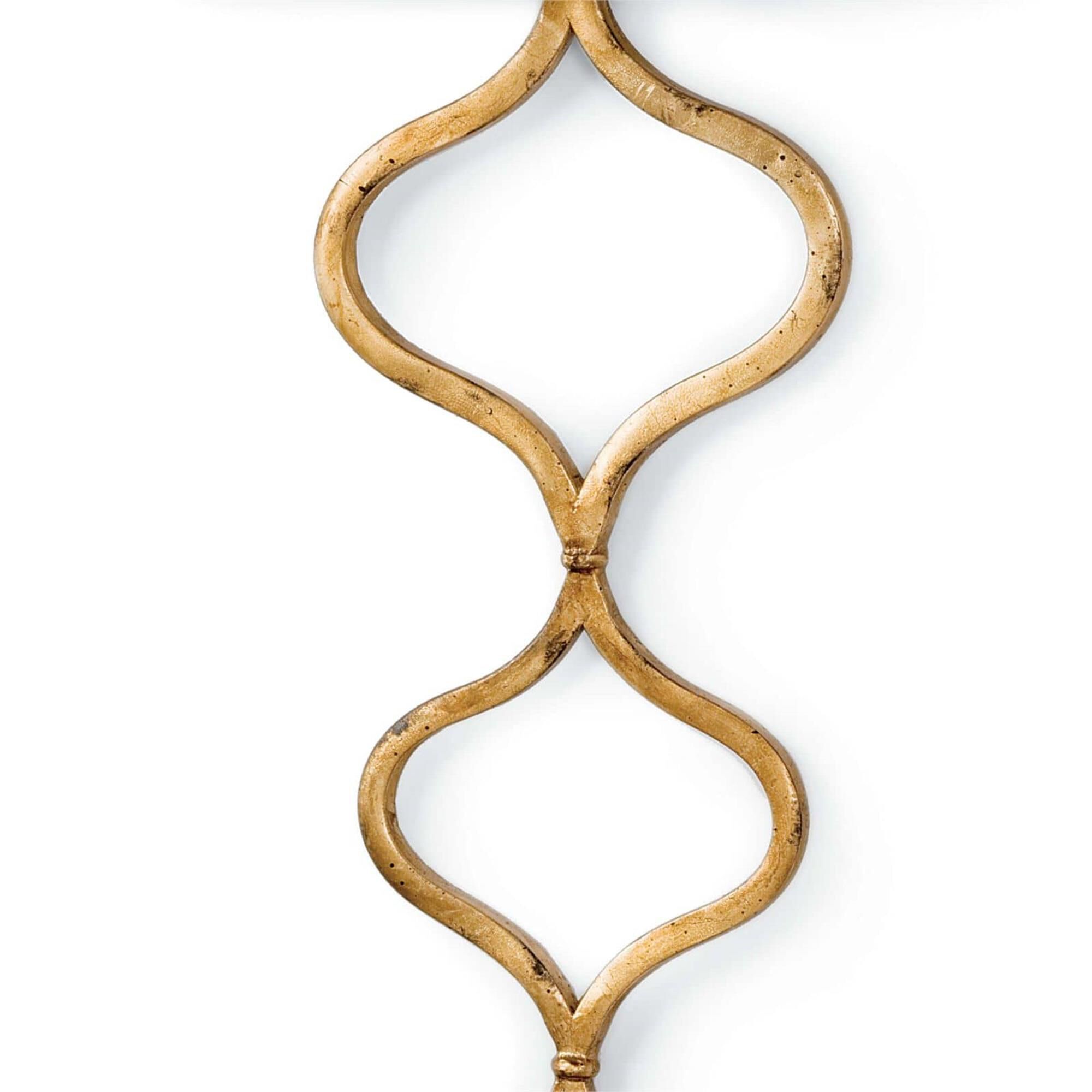 Shown in Gold Leaf finish and Linen shade
