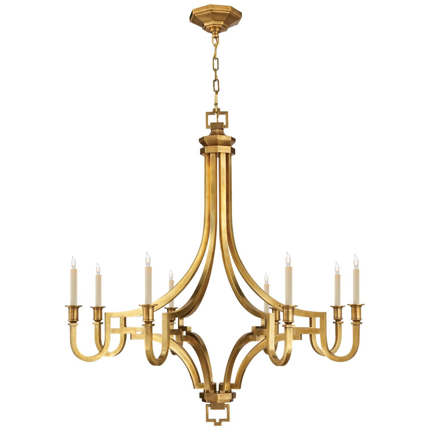 Chapman & Myers Mykonos 37 Inch 8 Light Chandelier by Visual Comfort Signature Collection