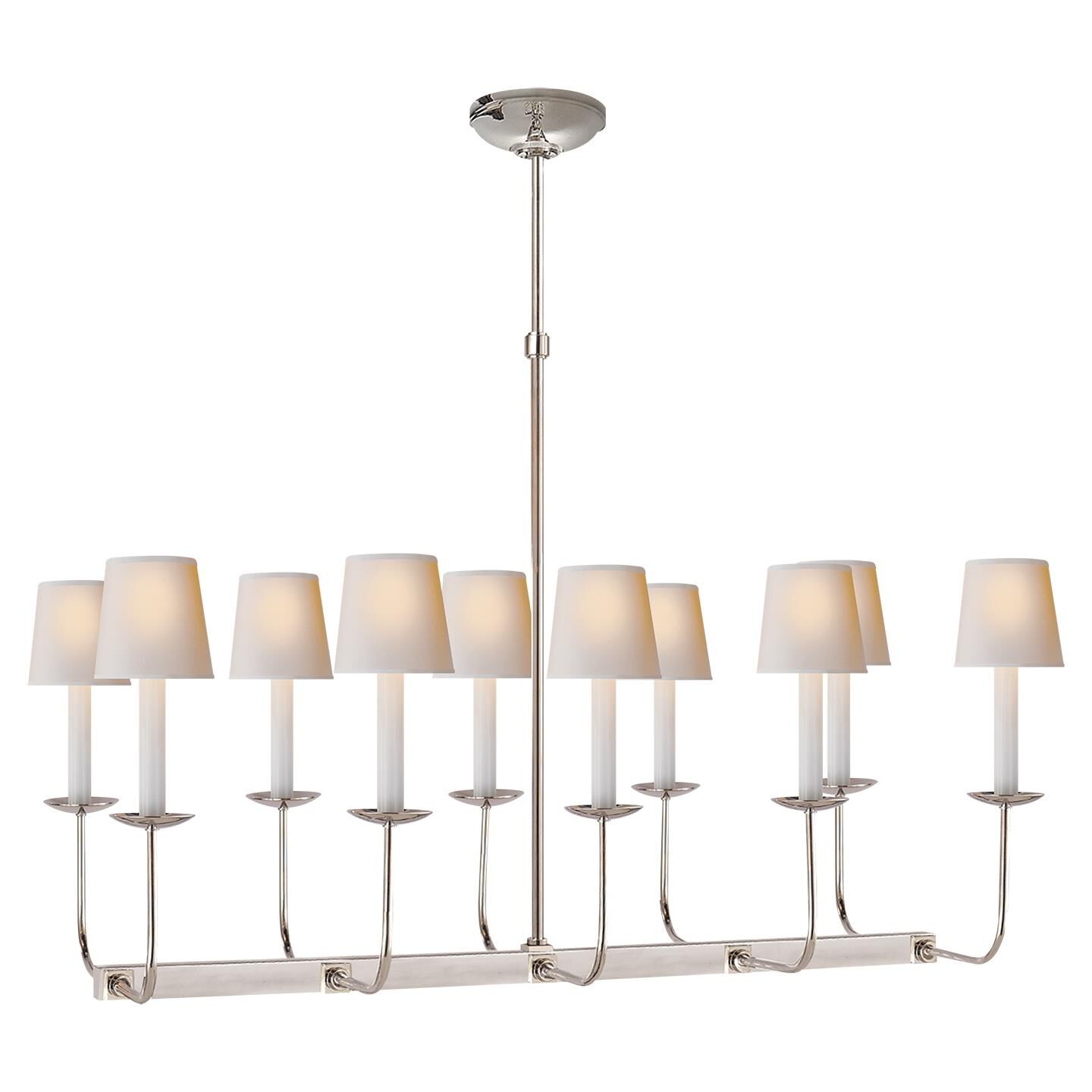 Shown in Polished Nickel finish and Shade Sold Separately shade