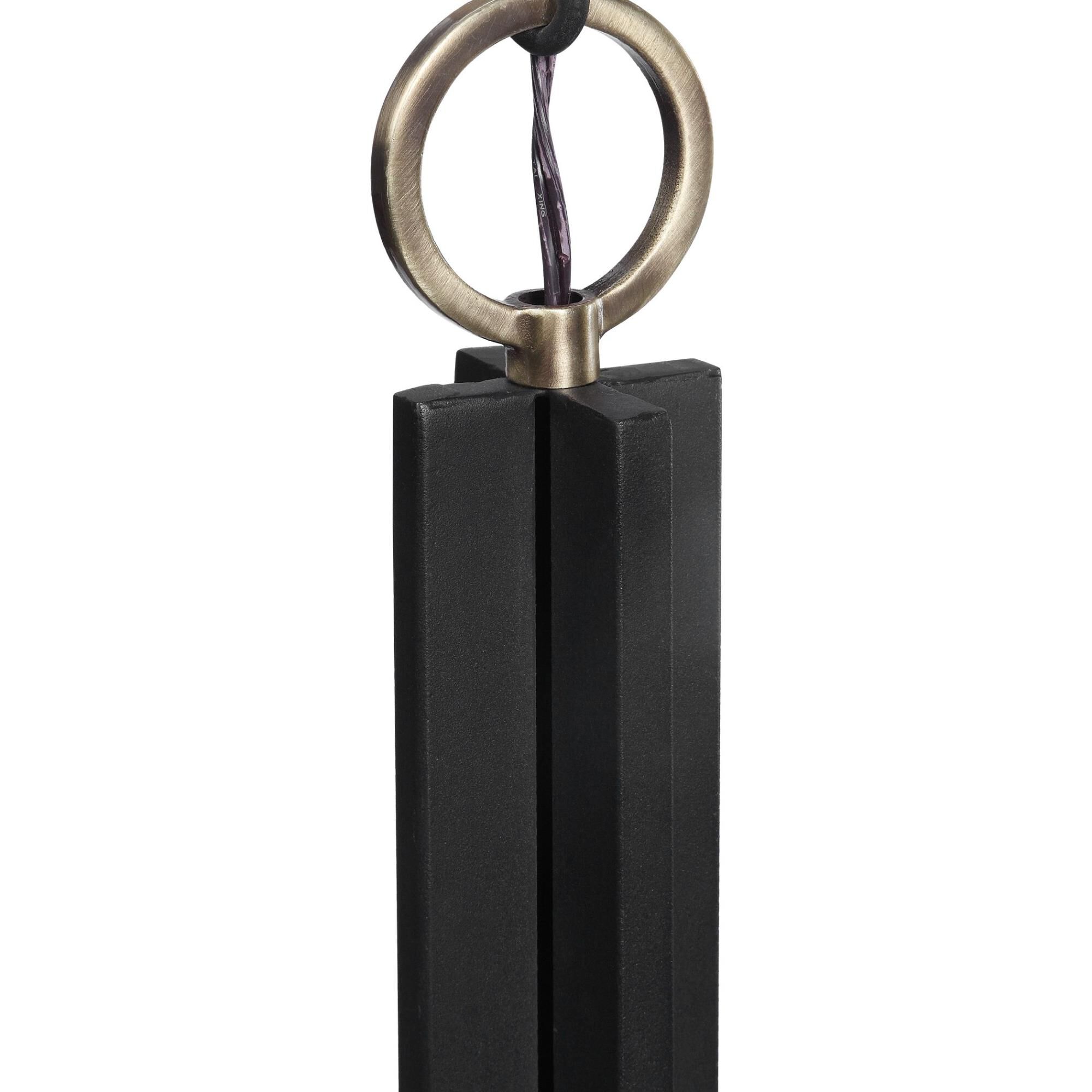 Shown in Black & Antique Brass finish