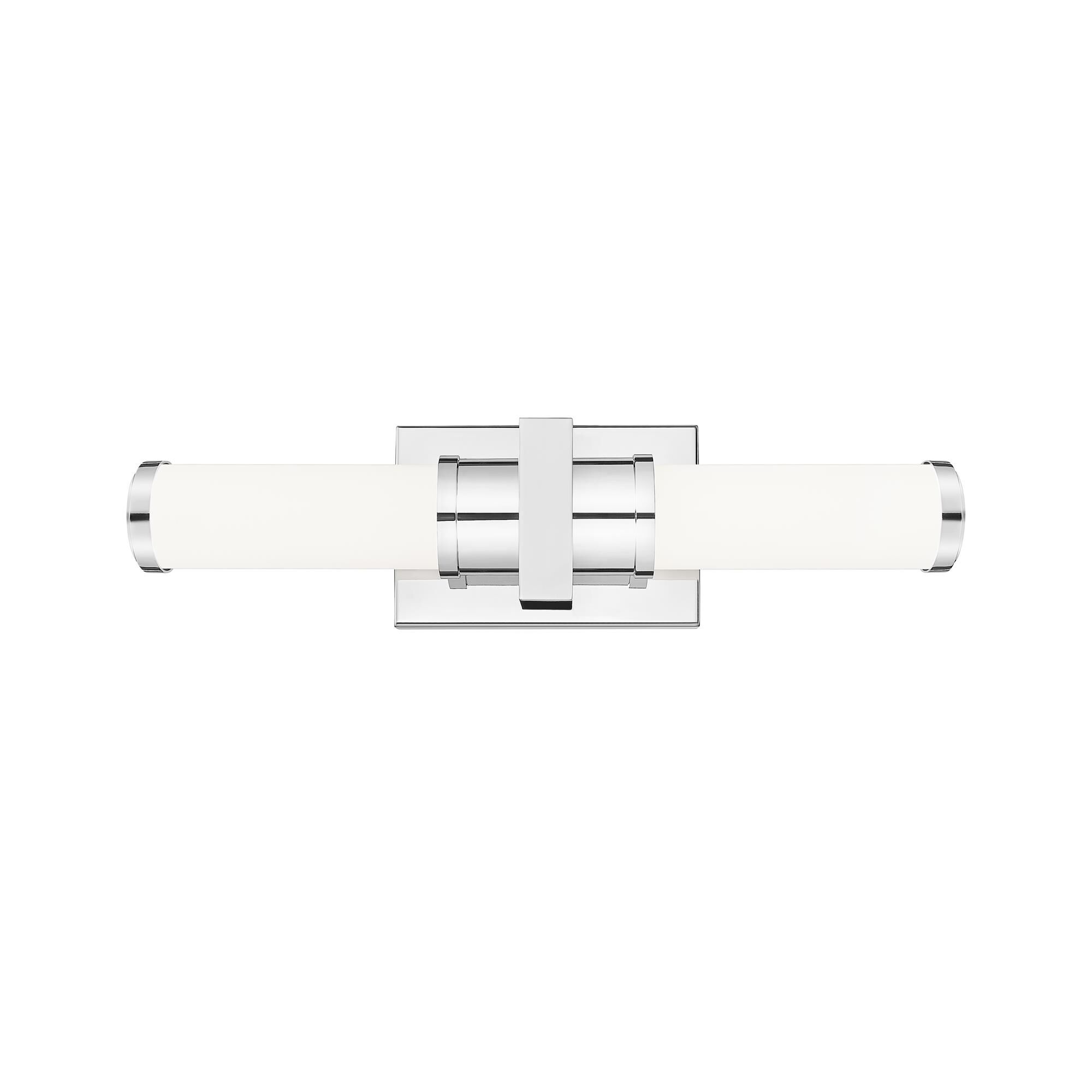 Shown in Chrome finish and Opal White glass and Opal White shade