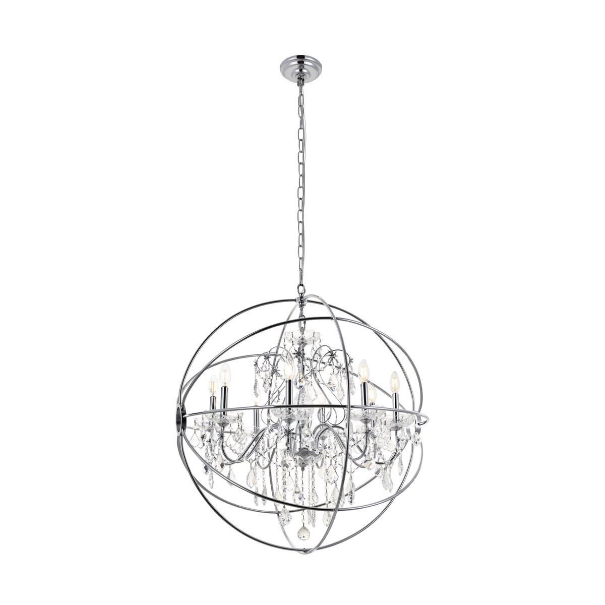 Shown in Chrome finish and Clear Royal Cut crystal