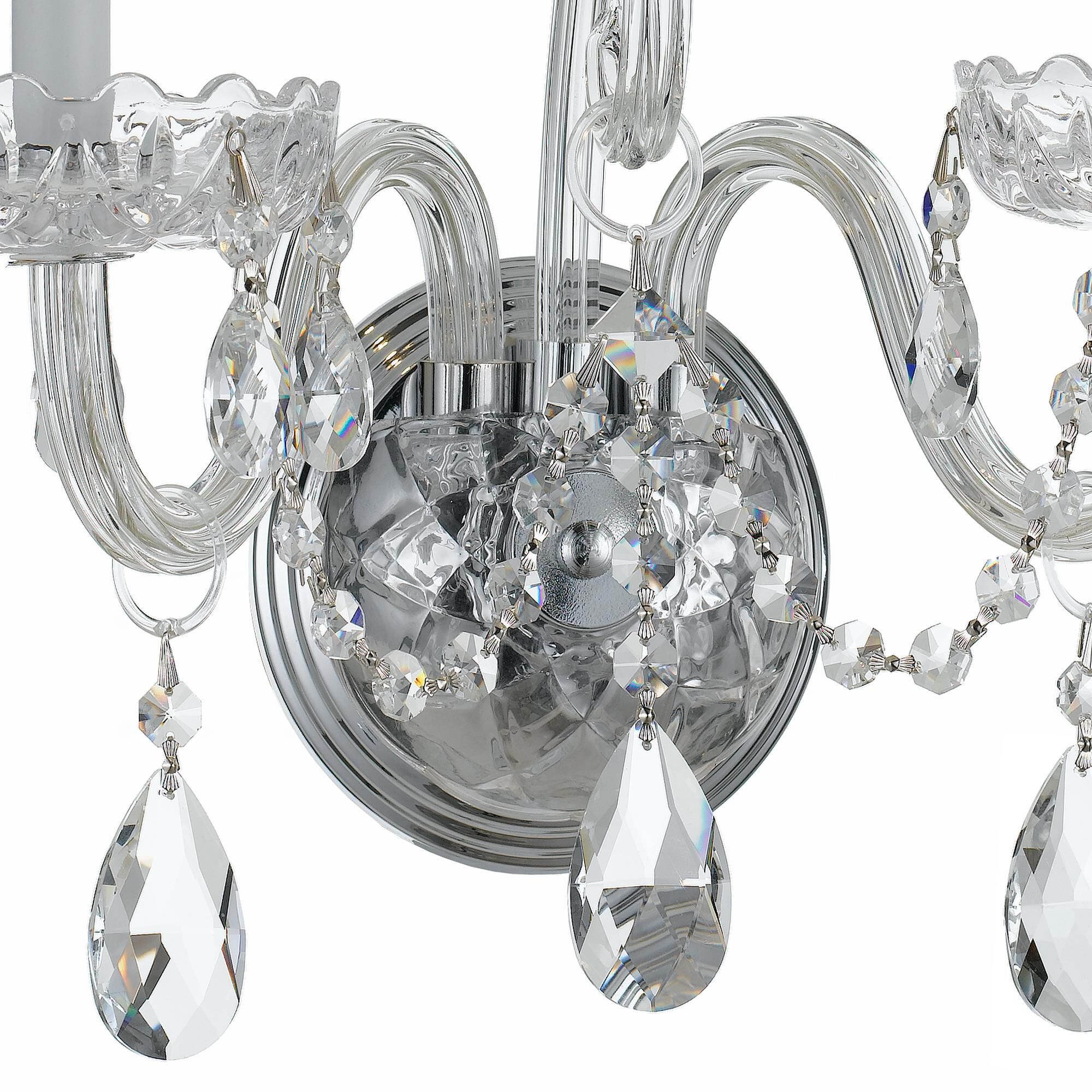Traditional Crystal 15 Inch Wall Sconce by Crystorama