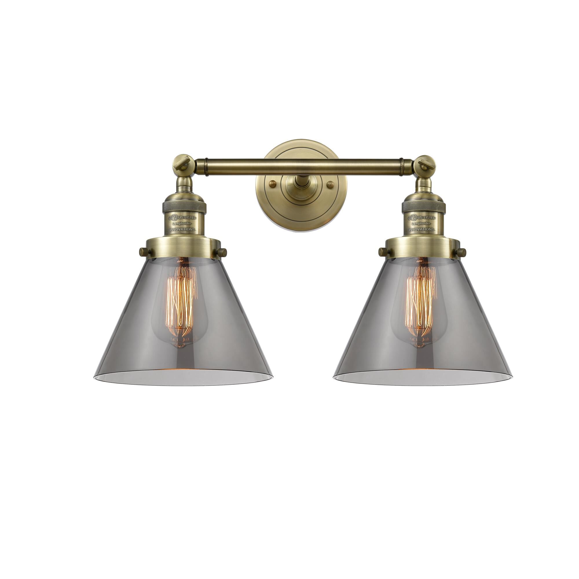 Bruno Marashlian Large Cone 18 Inch 2 Light Bath Vanity Light by Innovations Lighting