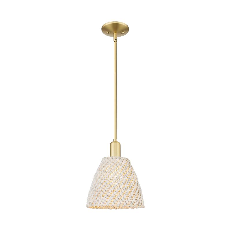 Bruno Marashlian Natural Ballston Dome 9 Inch Mini Pendant by Innovations Lighting