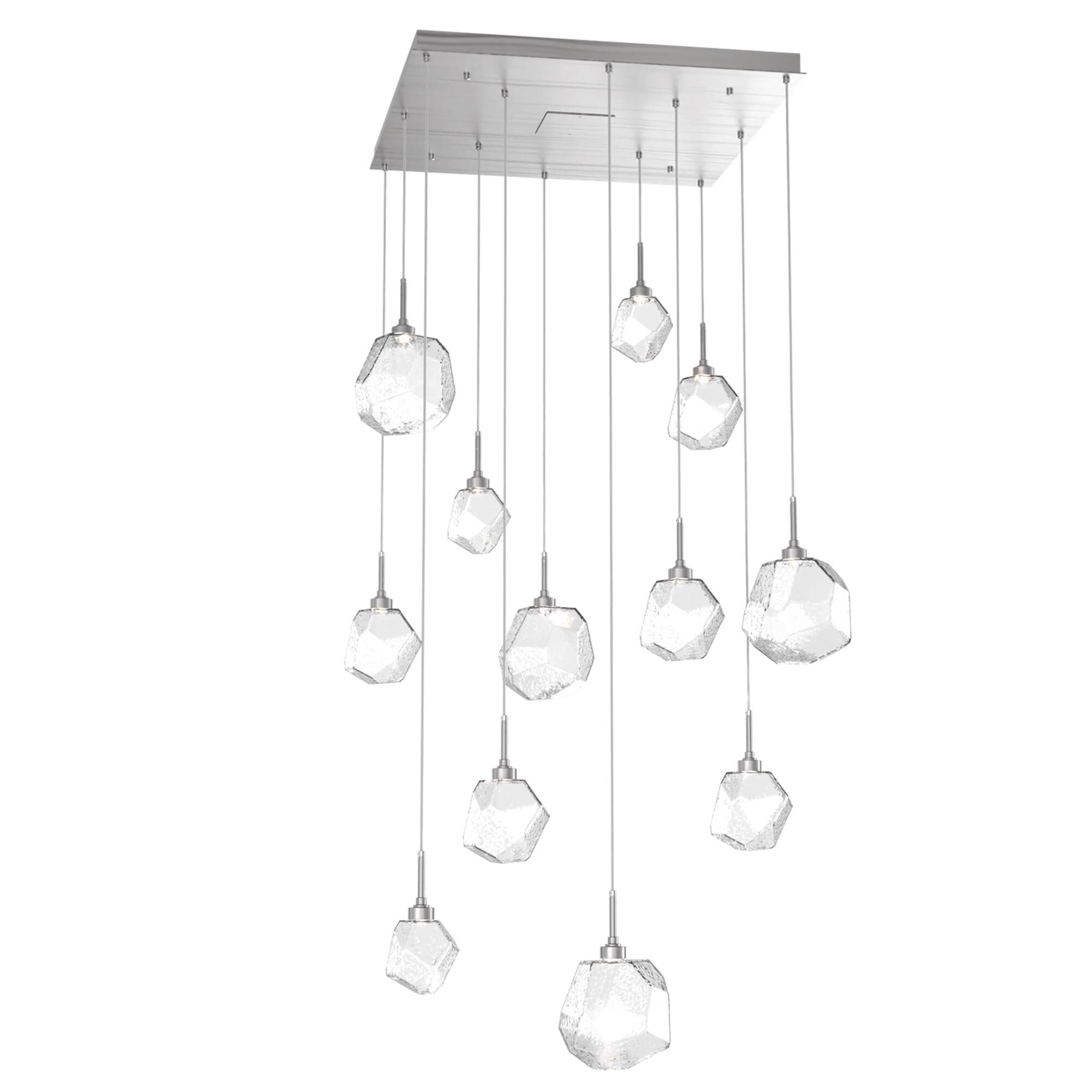 Shown in Classic Silver finish and Clear glass